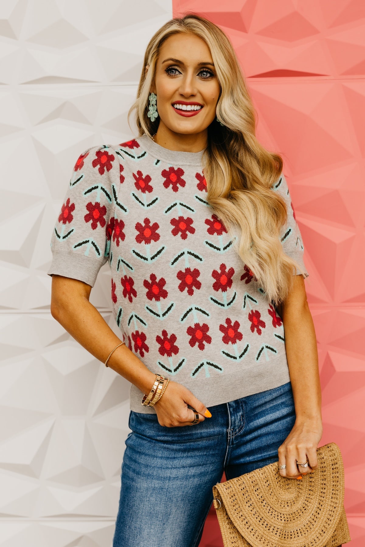 The Harmoni Floral Sweater Top