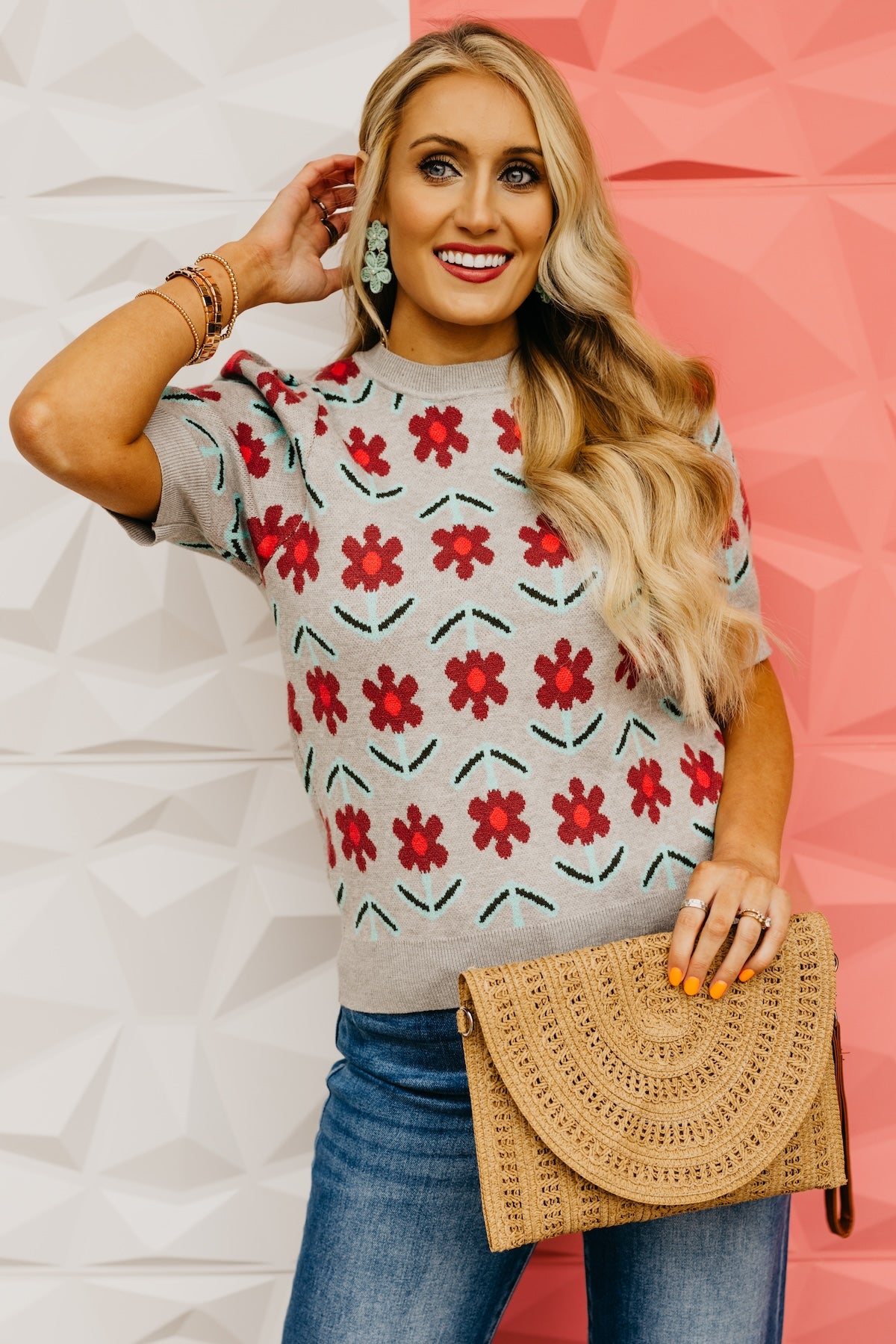 The Harmoni Floral Sweater Top