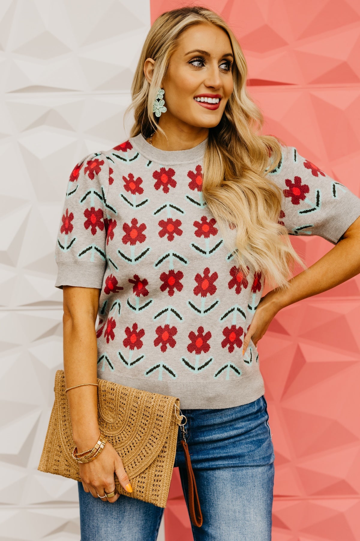 The Harmoni Floral Sweater Top