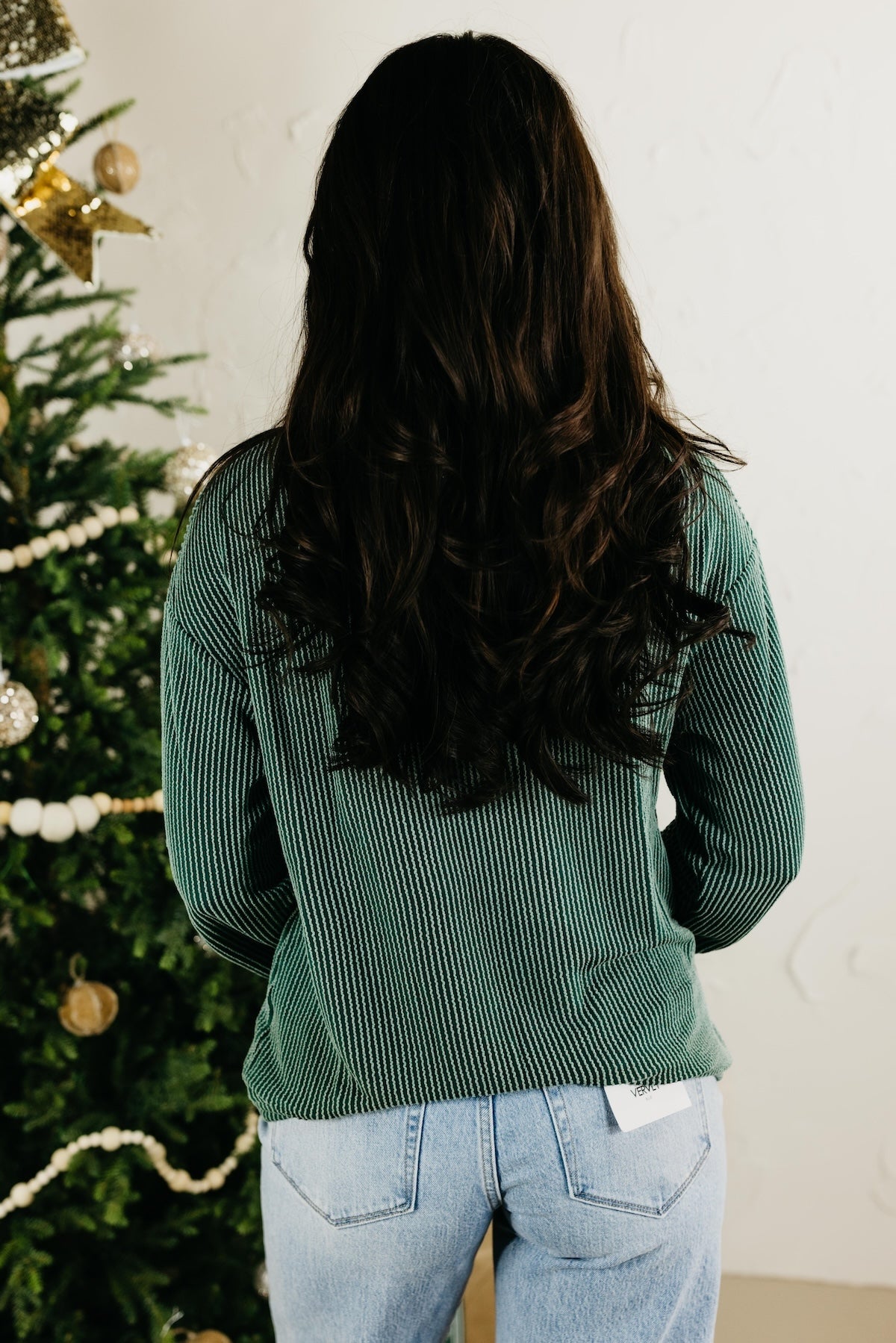 The Merry Ribbed Patch Top