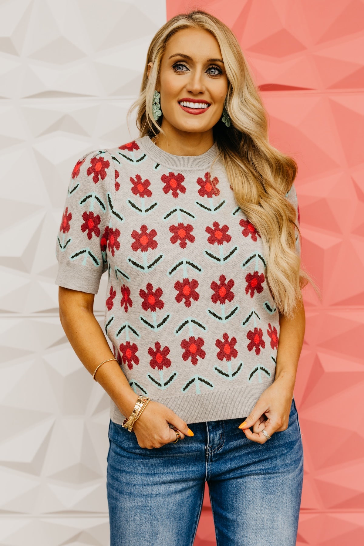 The Harmoni Floral Sweater Top