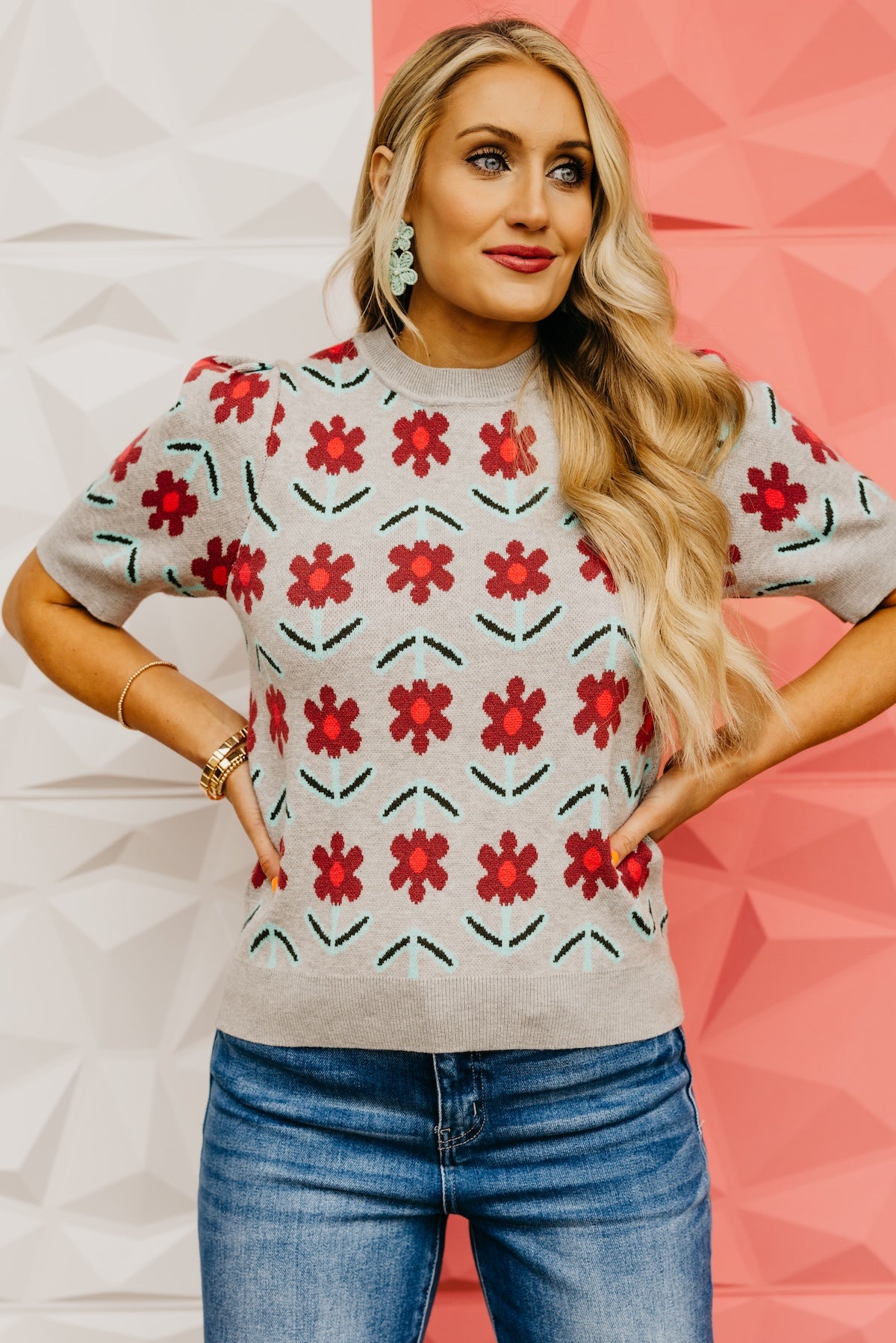 The Harmoni Floral Sweater Top