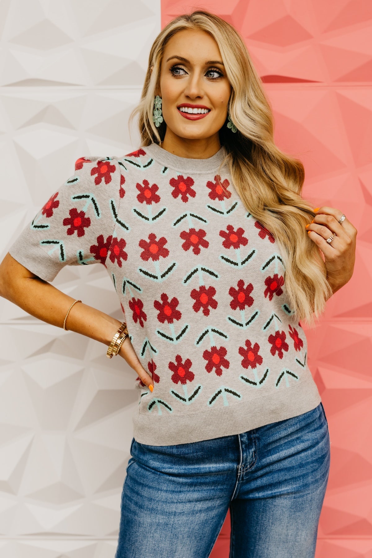 The Harmoni Floral Sweater Top