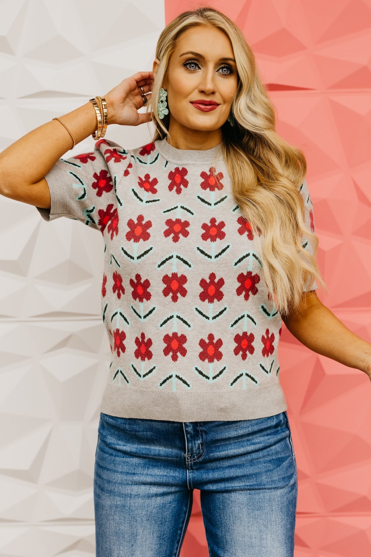 The Harmoni Floral Sweater Top