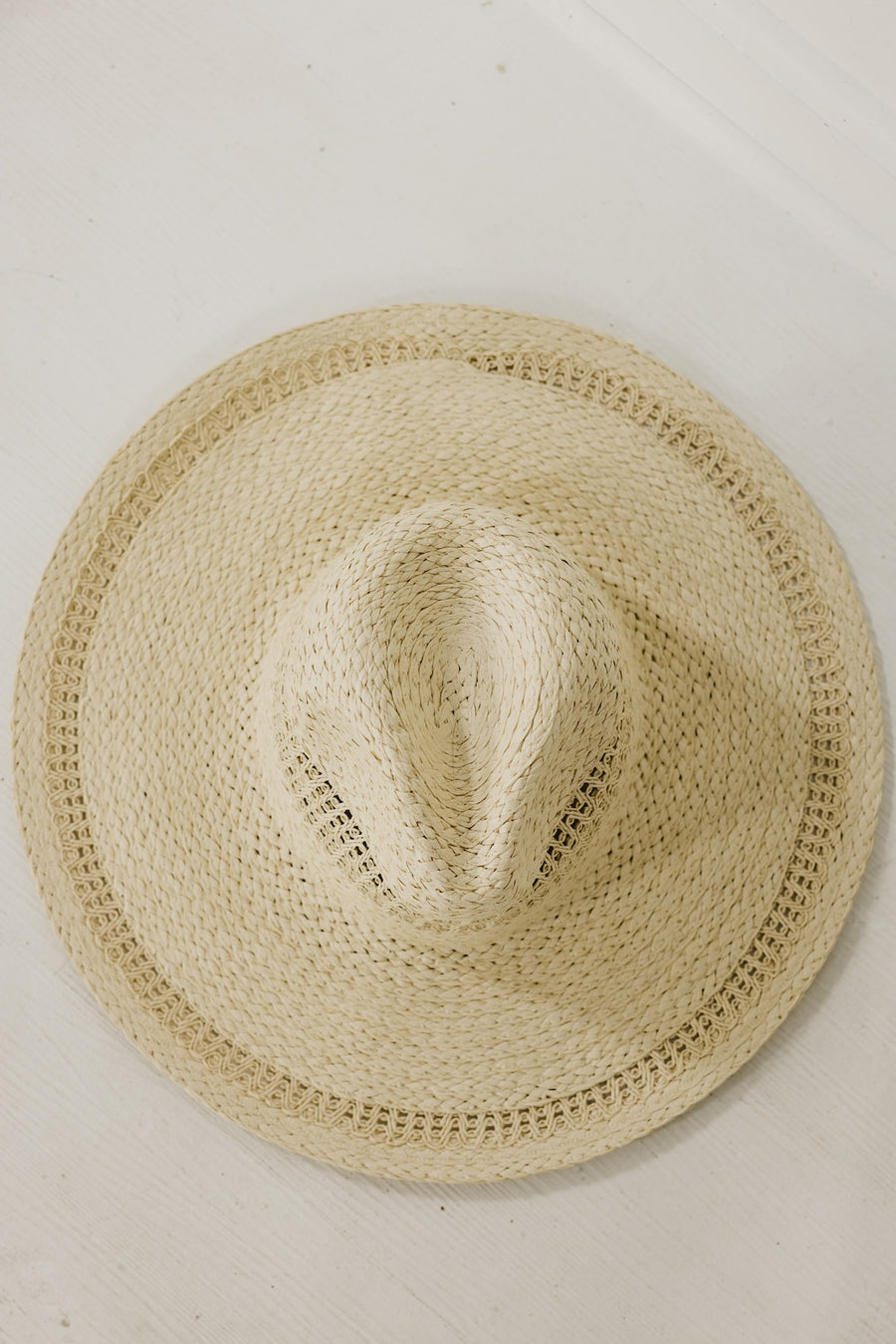 The Alyce Flat Brim Straw Hat