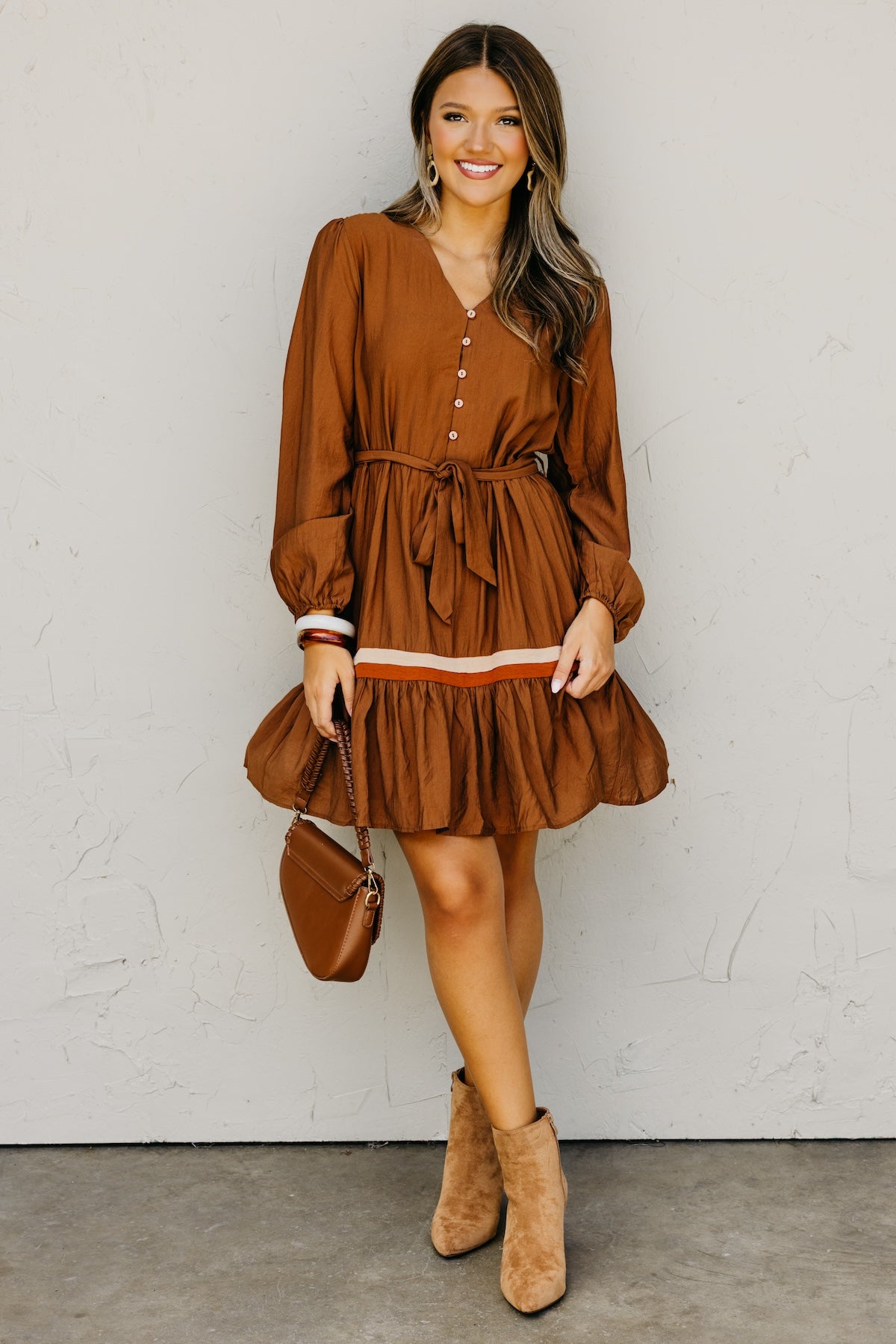 The Belinda Button Down Mini Dress