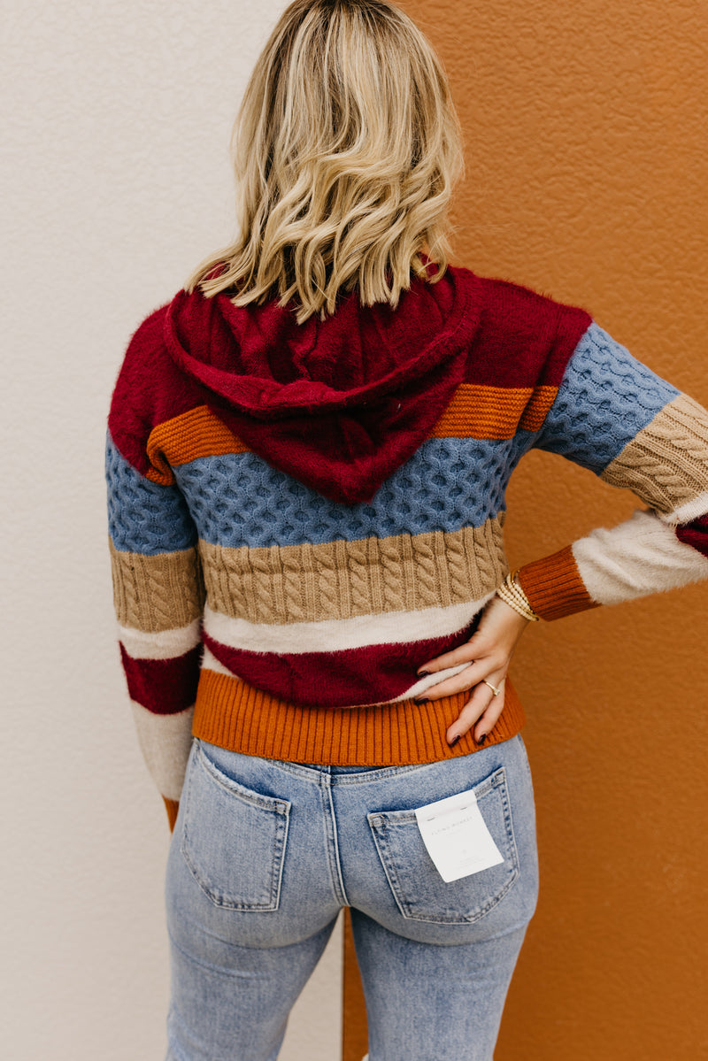 The Sylvie Mix Media Hooded Sweater