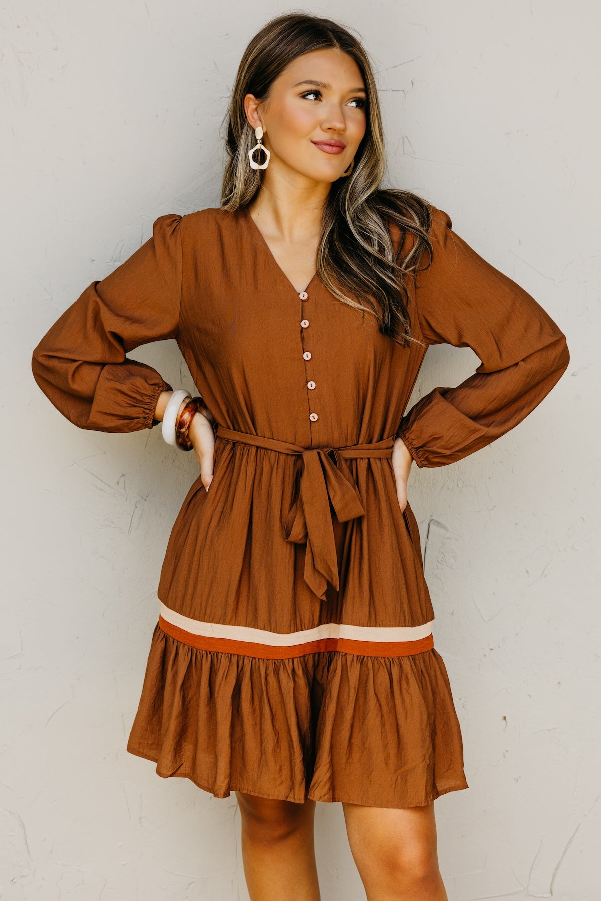 The Belinda Button Down Mini Dress