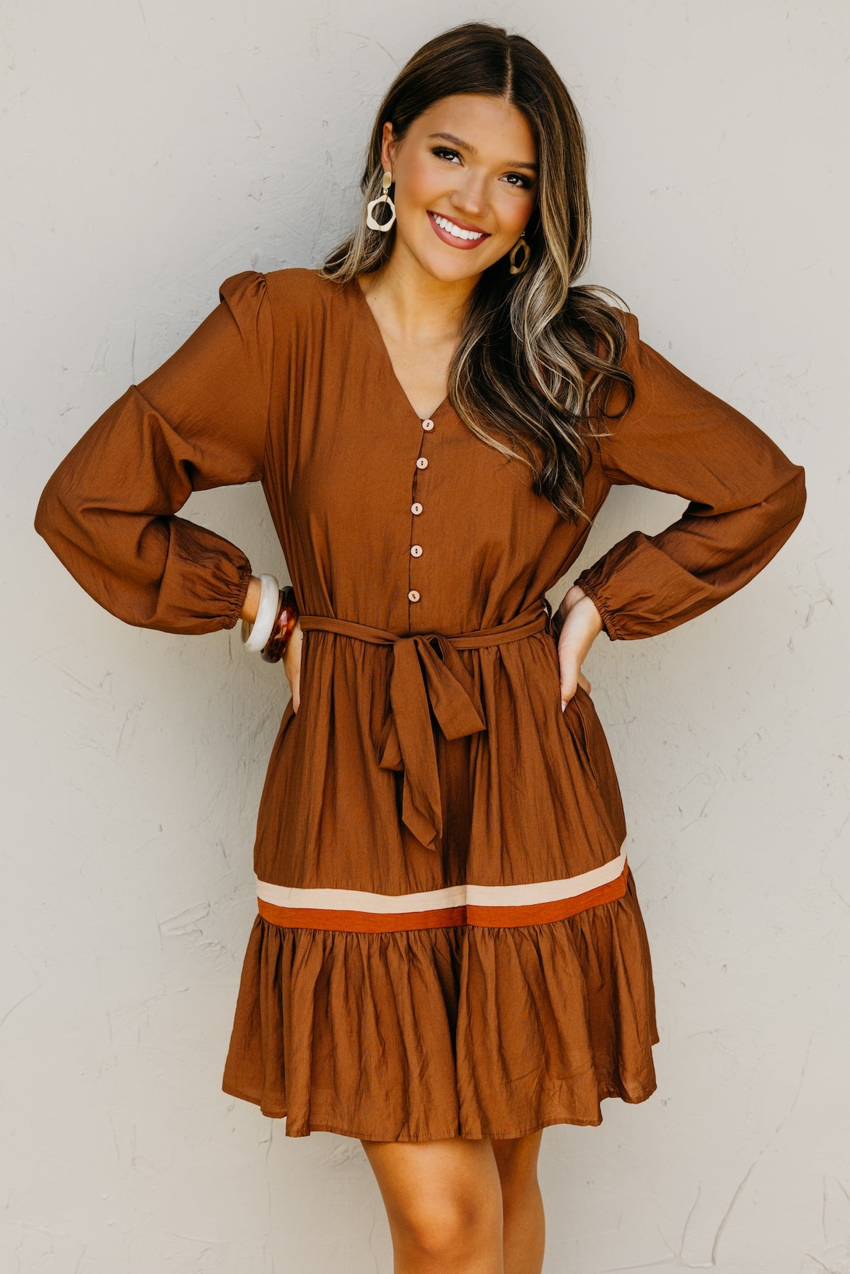 The Belinda Button Down Mini Dress
