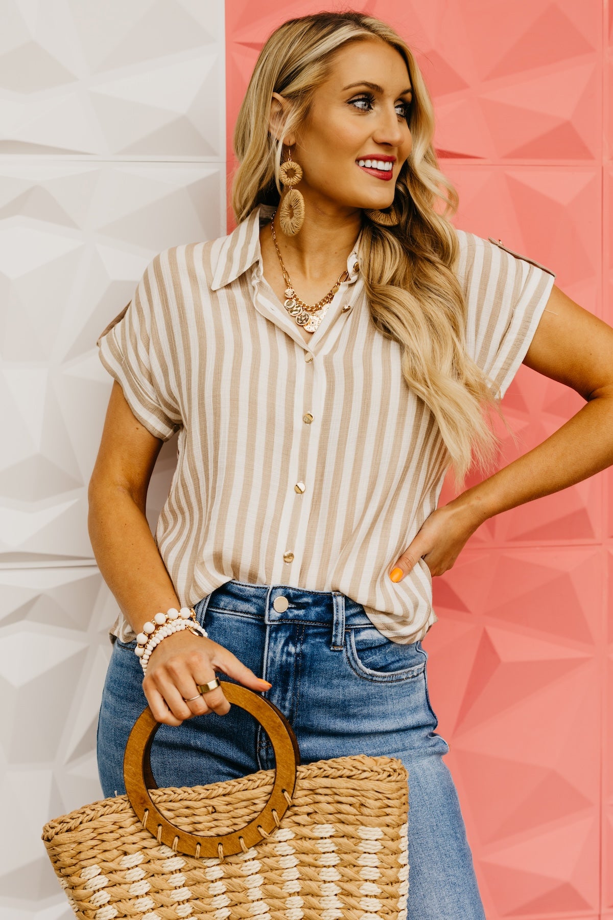 The Michelle Striped Shirt