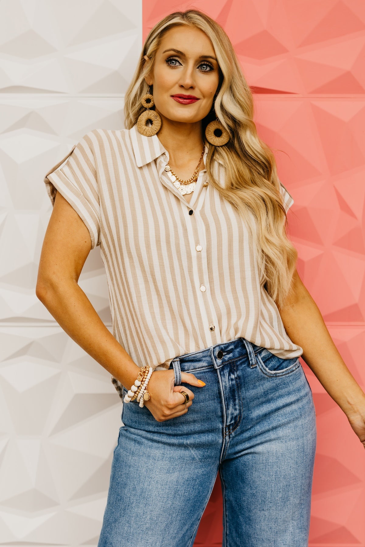 The Michelle Striped Shirt