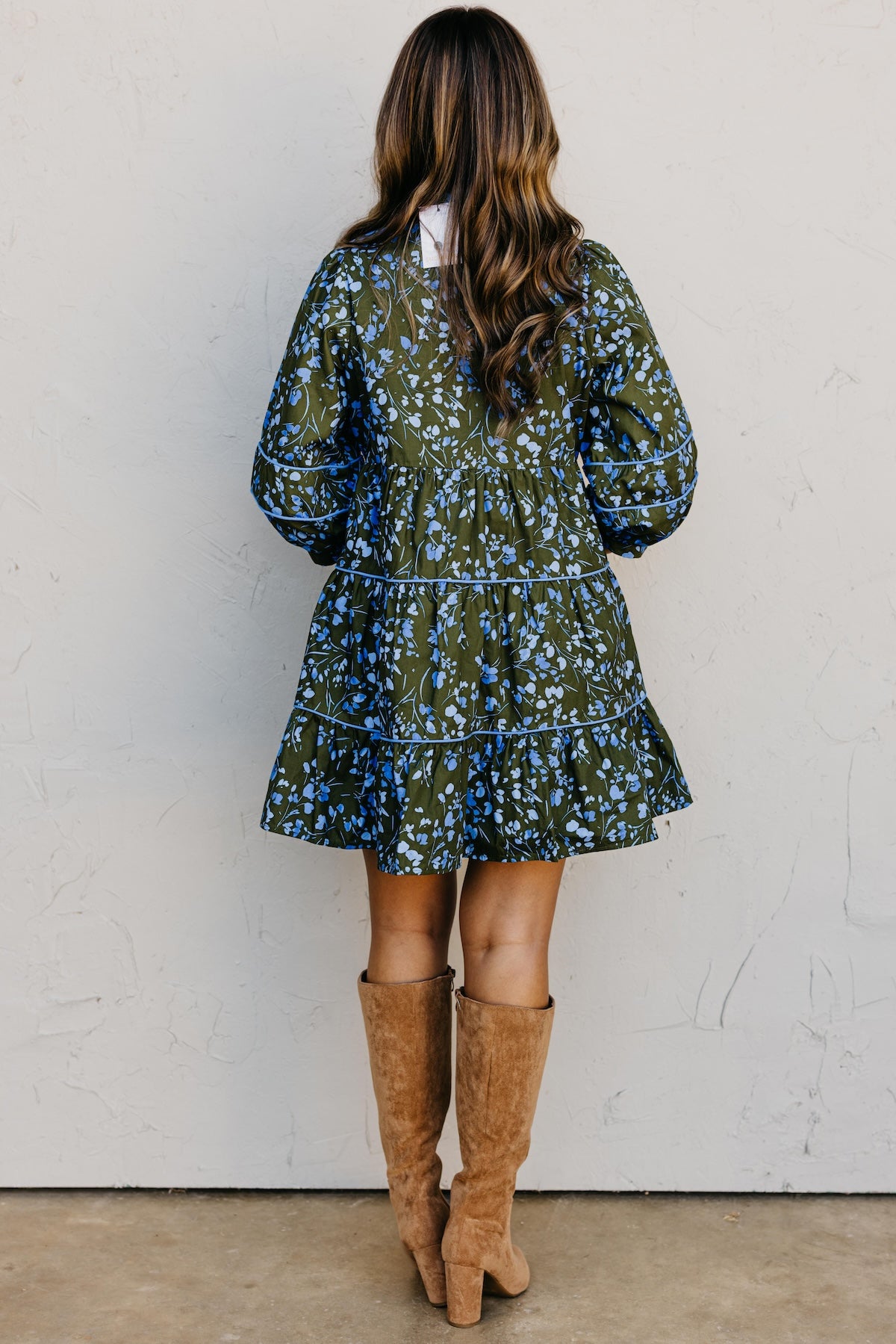 The Solvay Floral Tiered Mini Dress