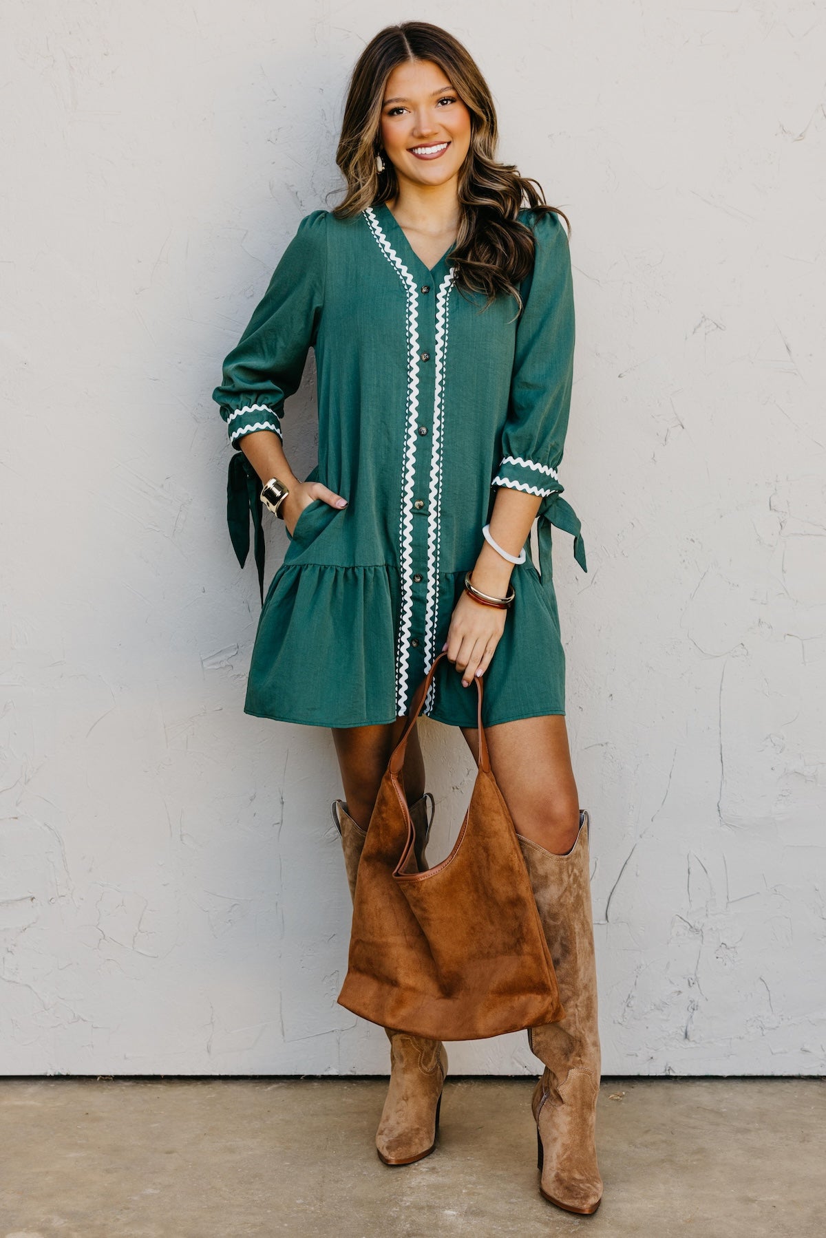 The Bobby Ric Rac Mini Dress