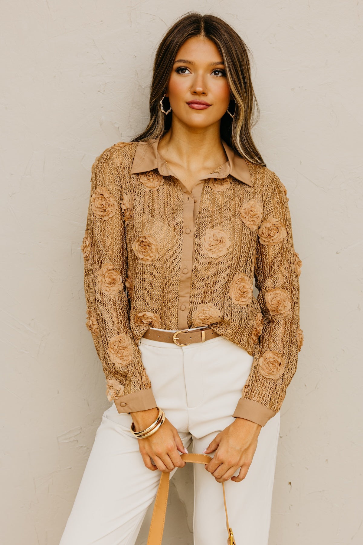 The Sonya Floral Knit Shirt