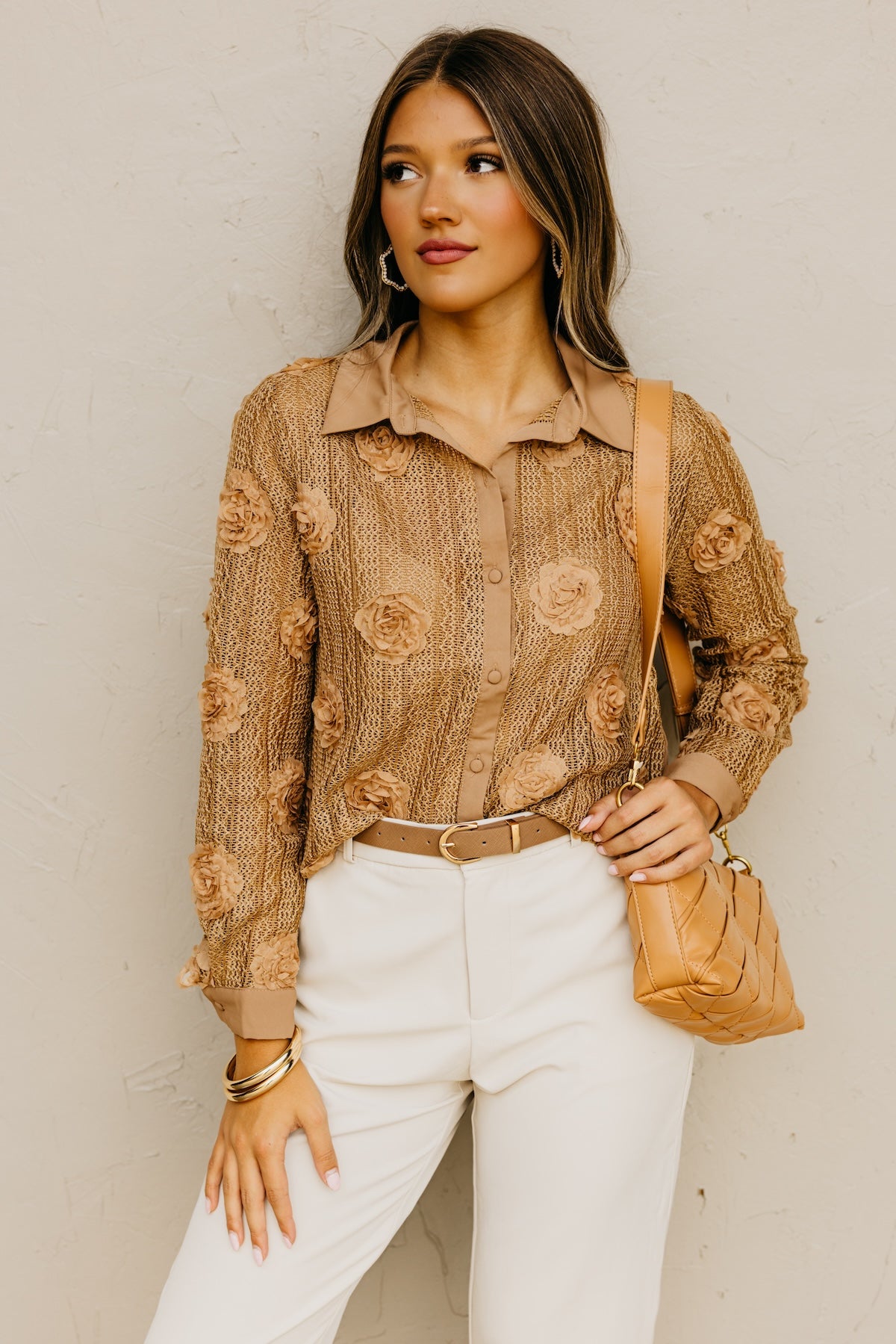 The Sonya Floral Knit Shirt