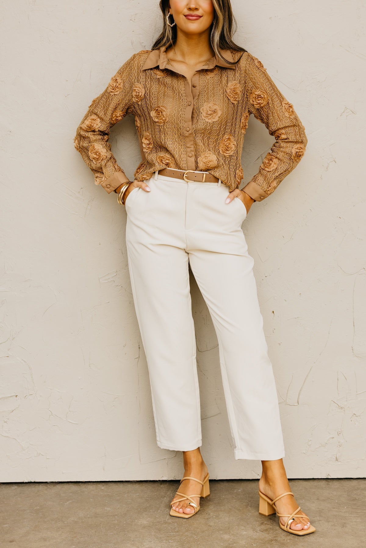 The Rylie Belted Trouser Pants