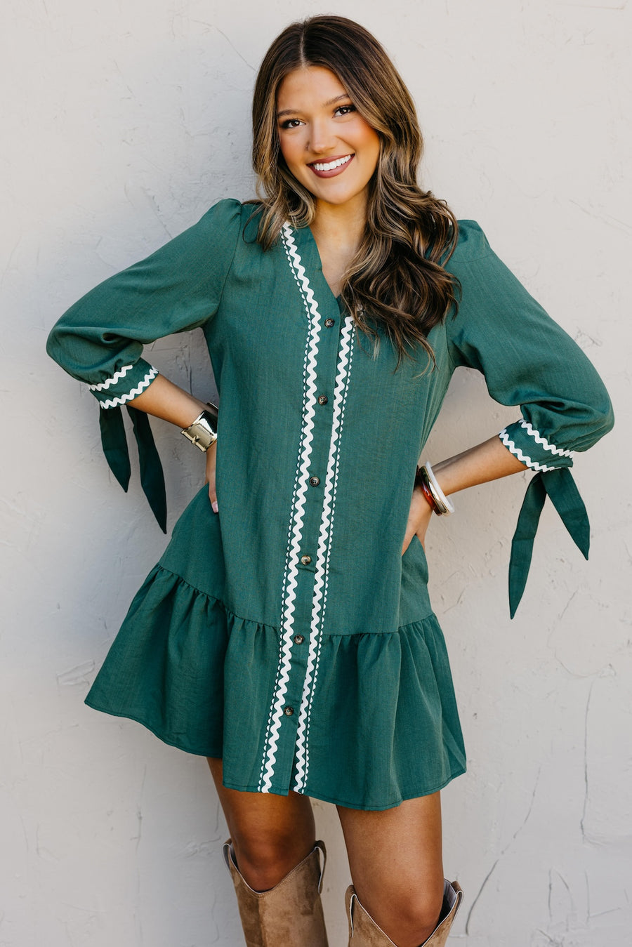 The Bobby Ric Rac Mini Dress