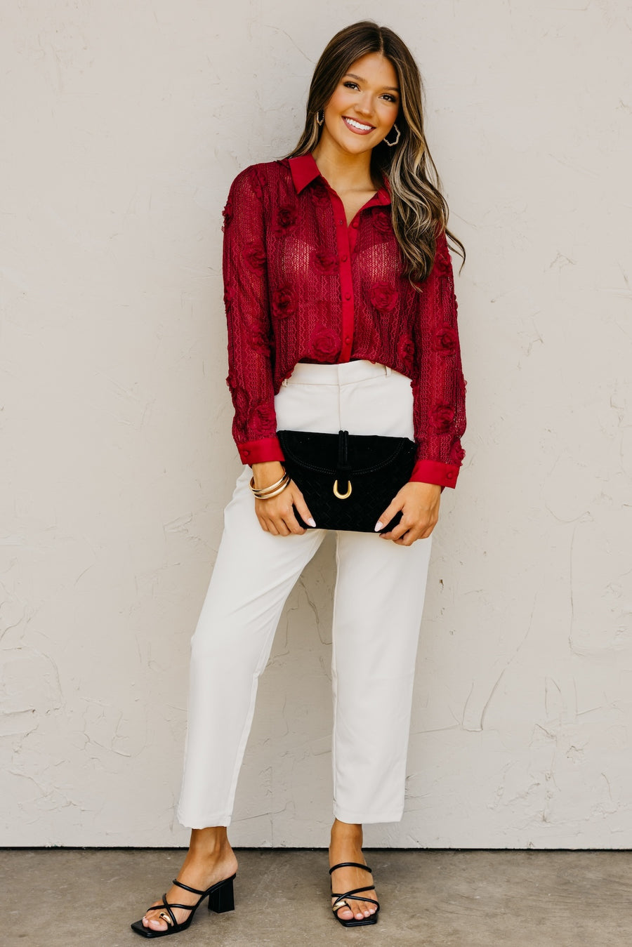 The Sonya Floral Knit Shirt