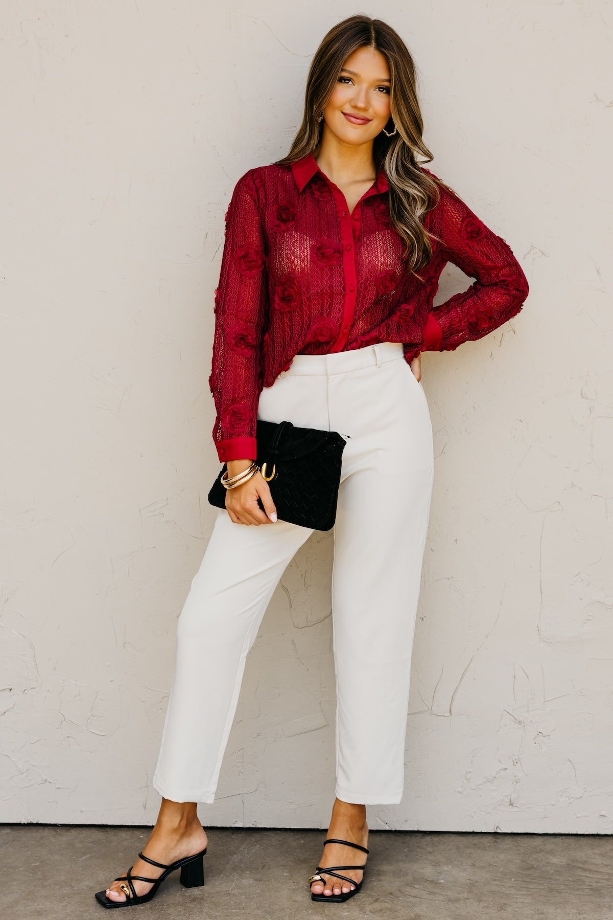 The Sonya Floral Knit Shirt
