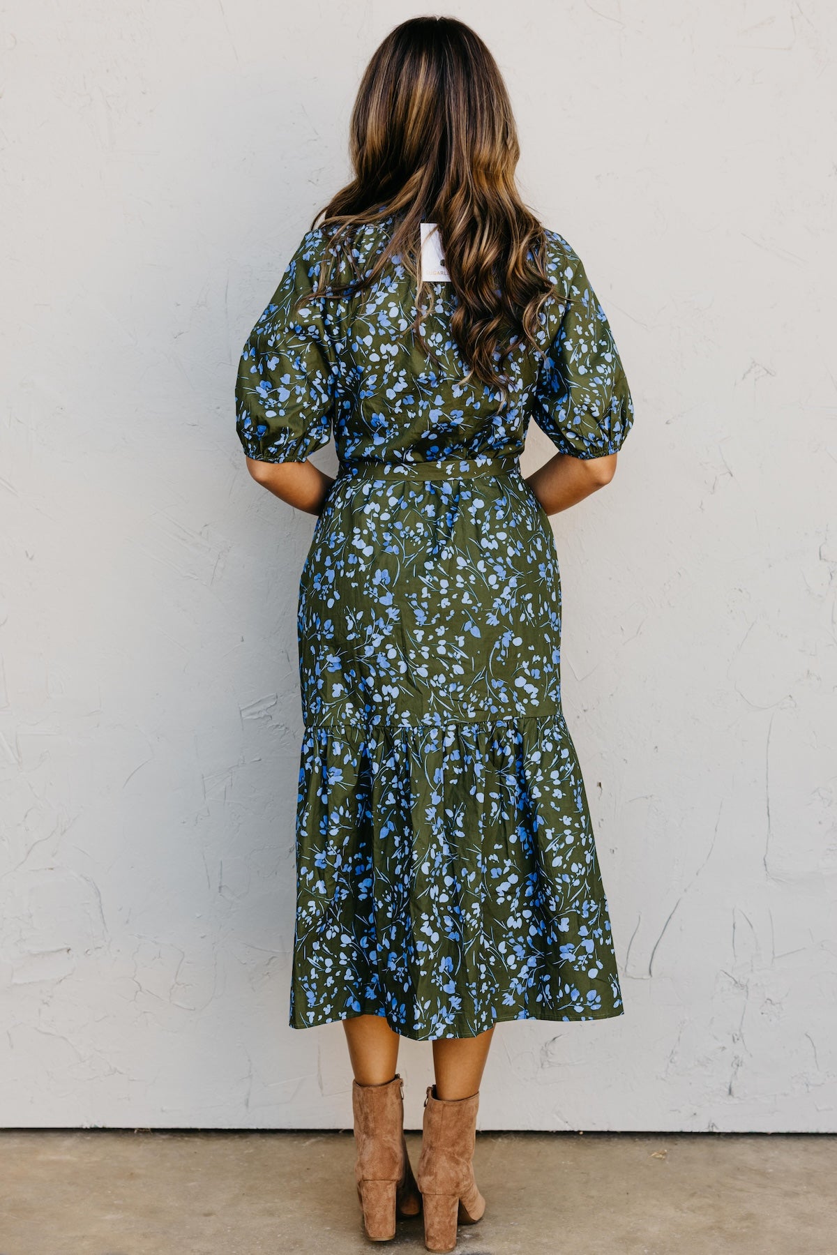 The Wynette Floral Tiered Midi Dress