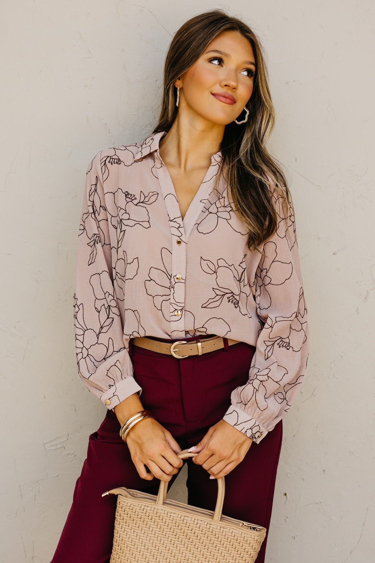 The Murph Floral Outline Shirt