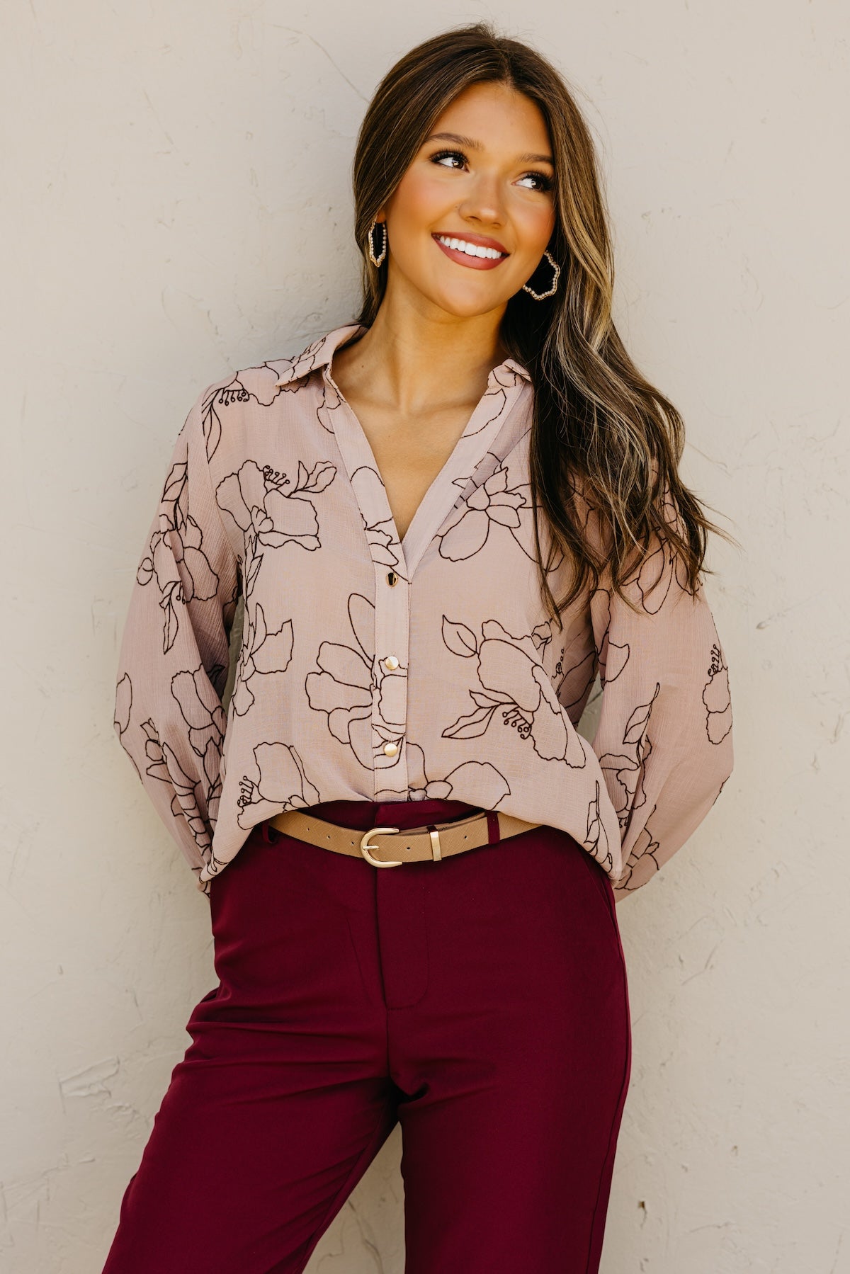 The Murph Floral Outline Shirt