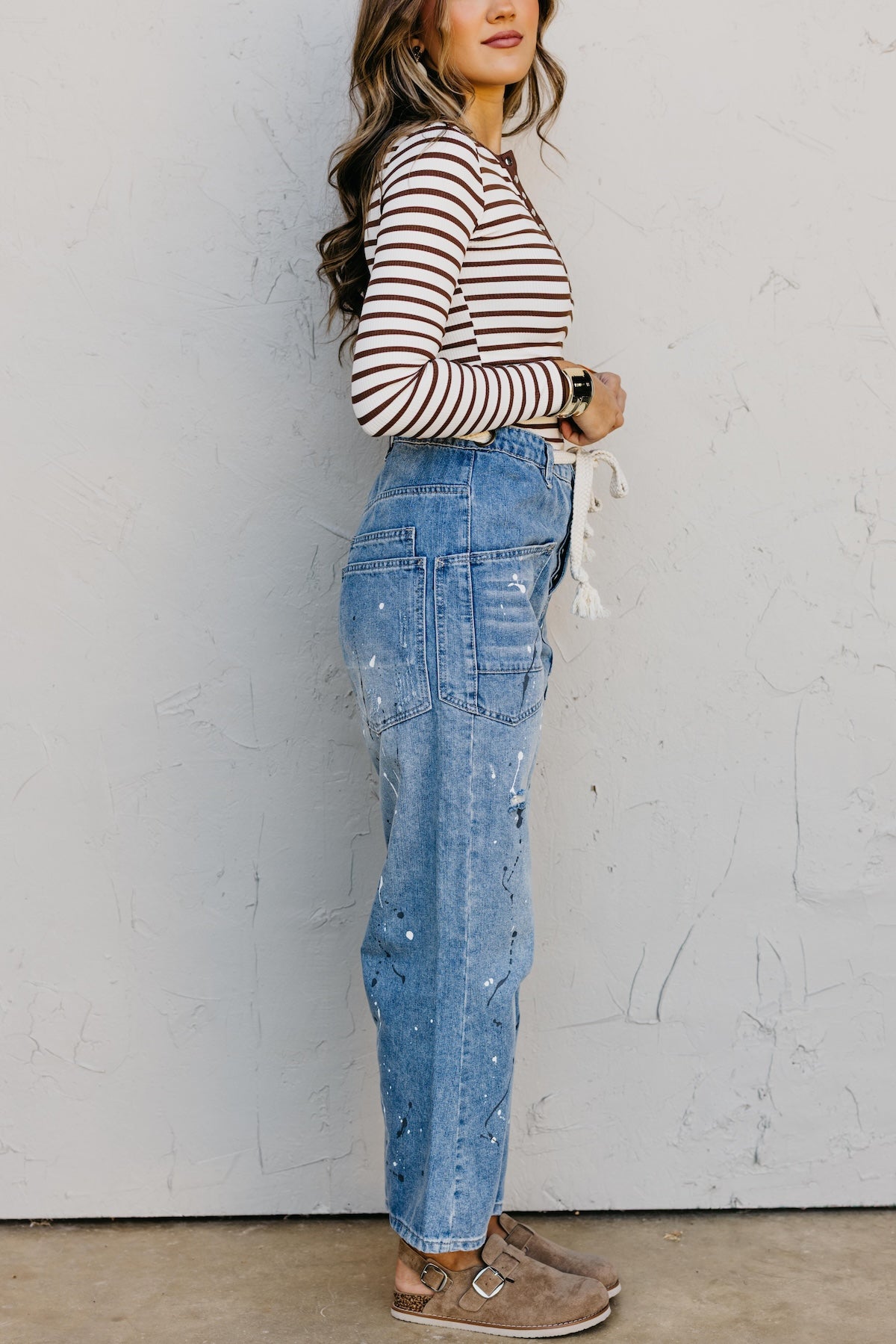 The Castiel Painted Rope Barrel Denim