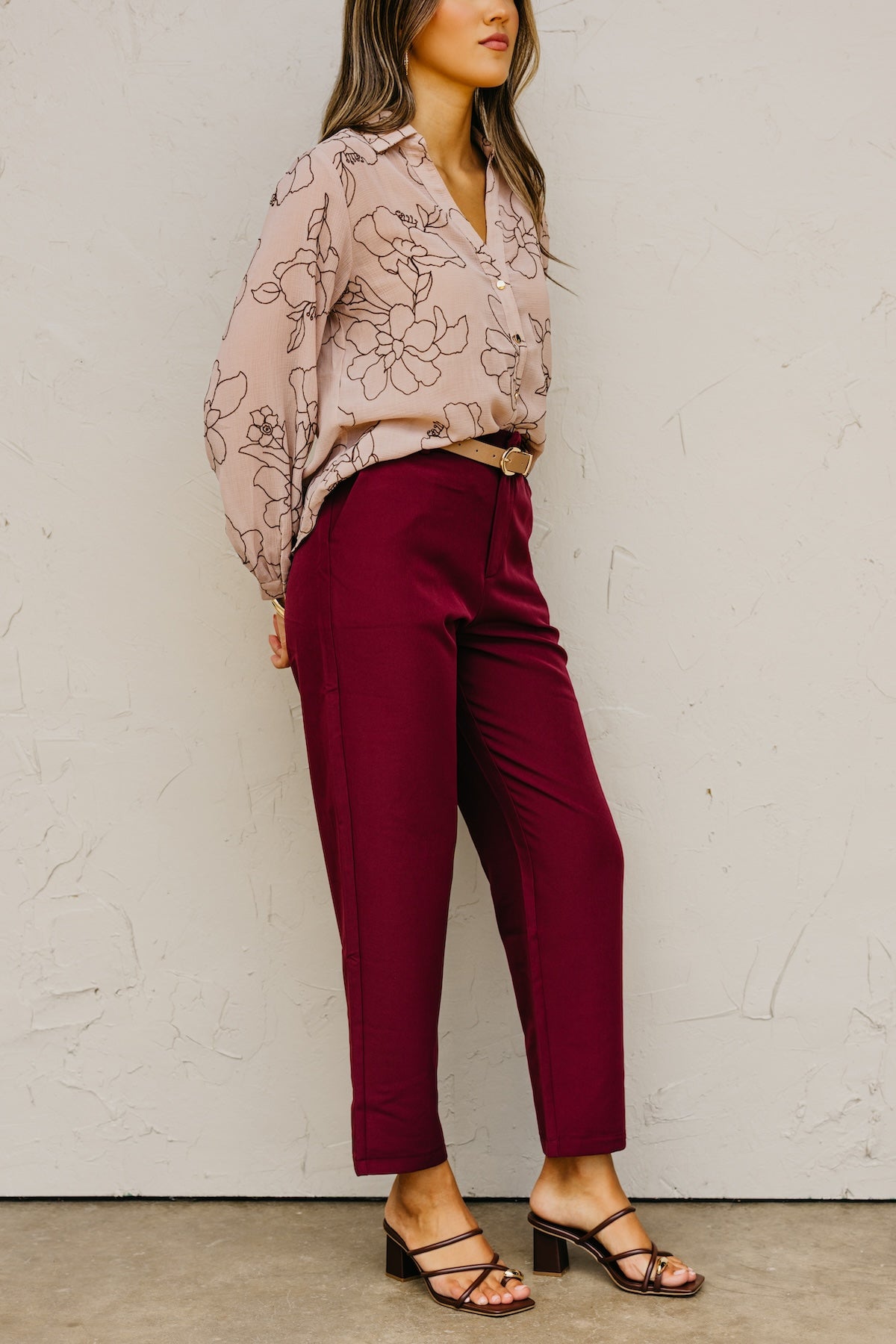 The Rylie Belted Trouser Pants