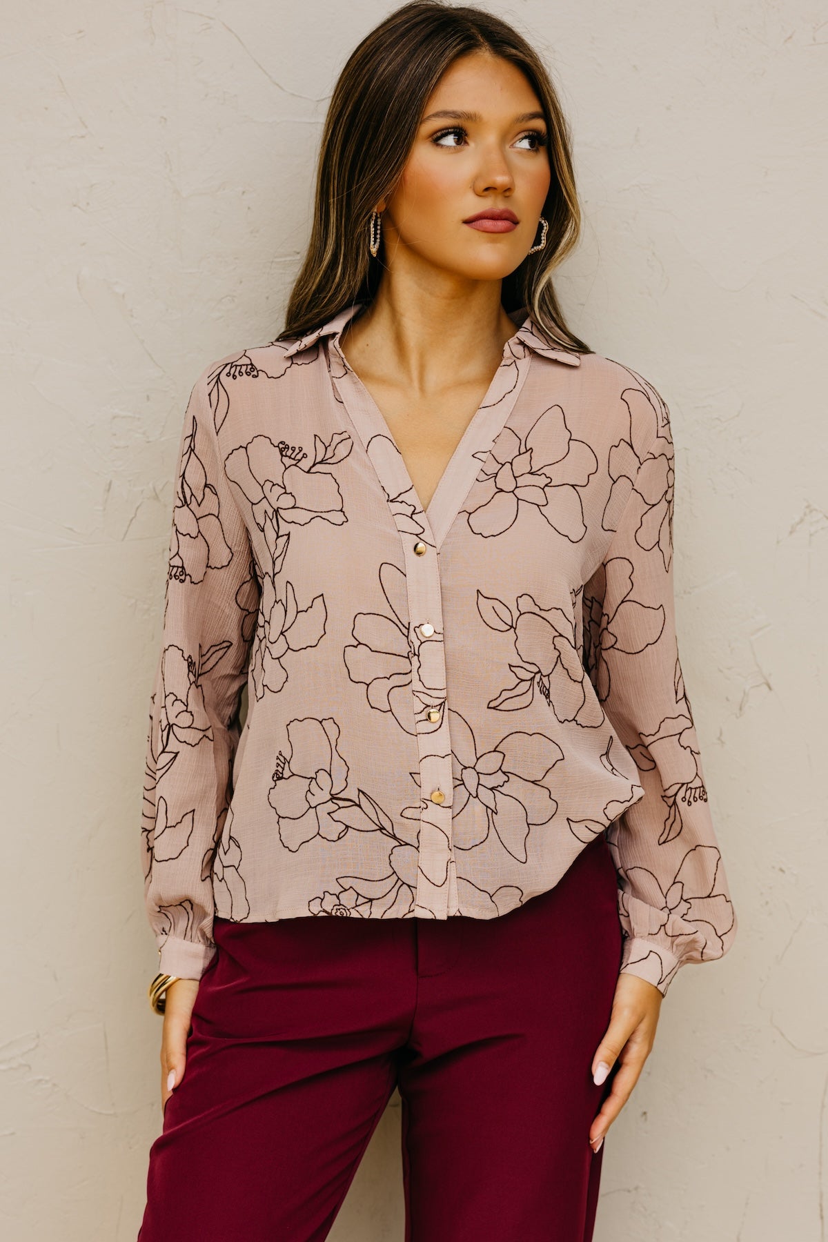 The Murph Floral Outline Shirt