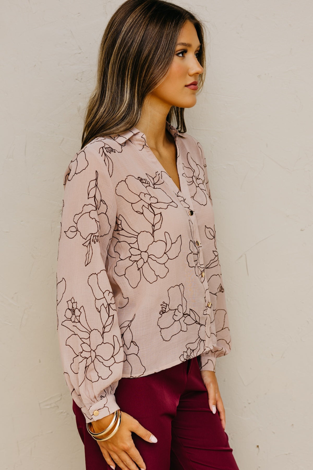 The Murph Floral Outline Shirt