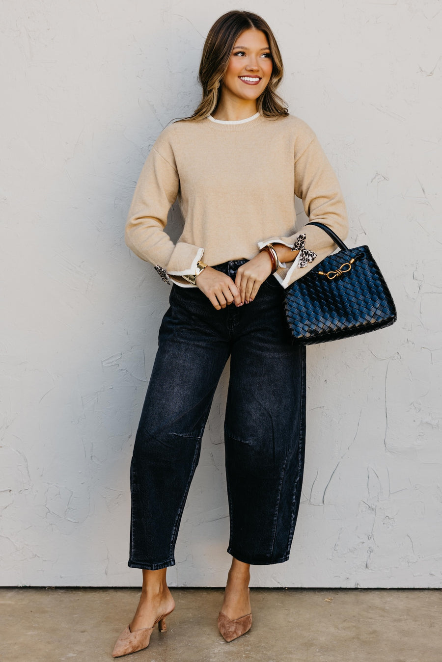 The Dalary Bow Sleeve Sweater