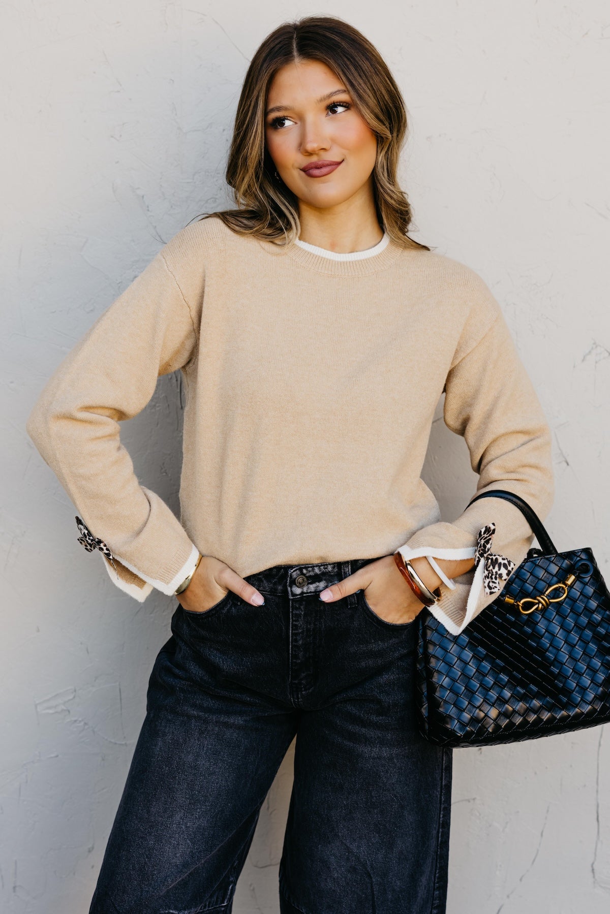 The Dalary Bow Sleeve Sweater