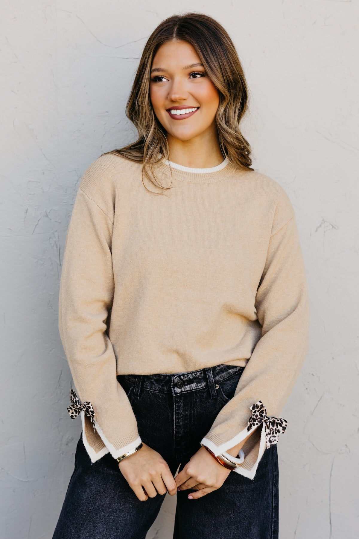 The Dalary Bow Sleeve Sweater