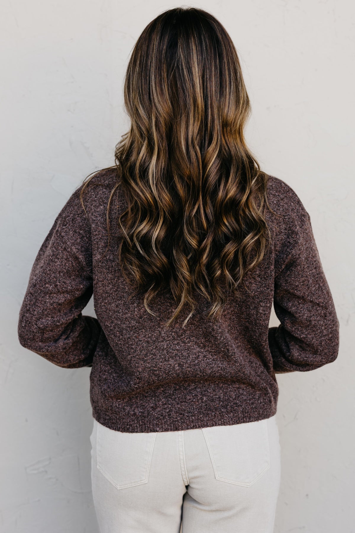 The Reina Embroidered Mock Sweater