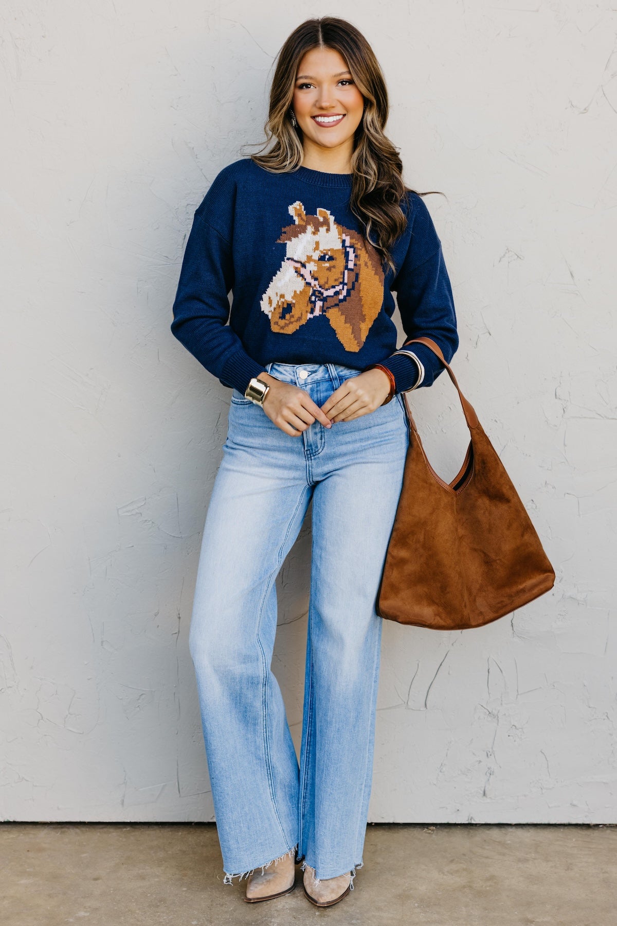 The Siri Horse Pattern Sweater