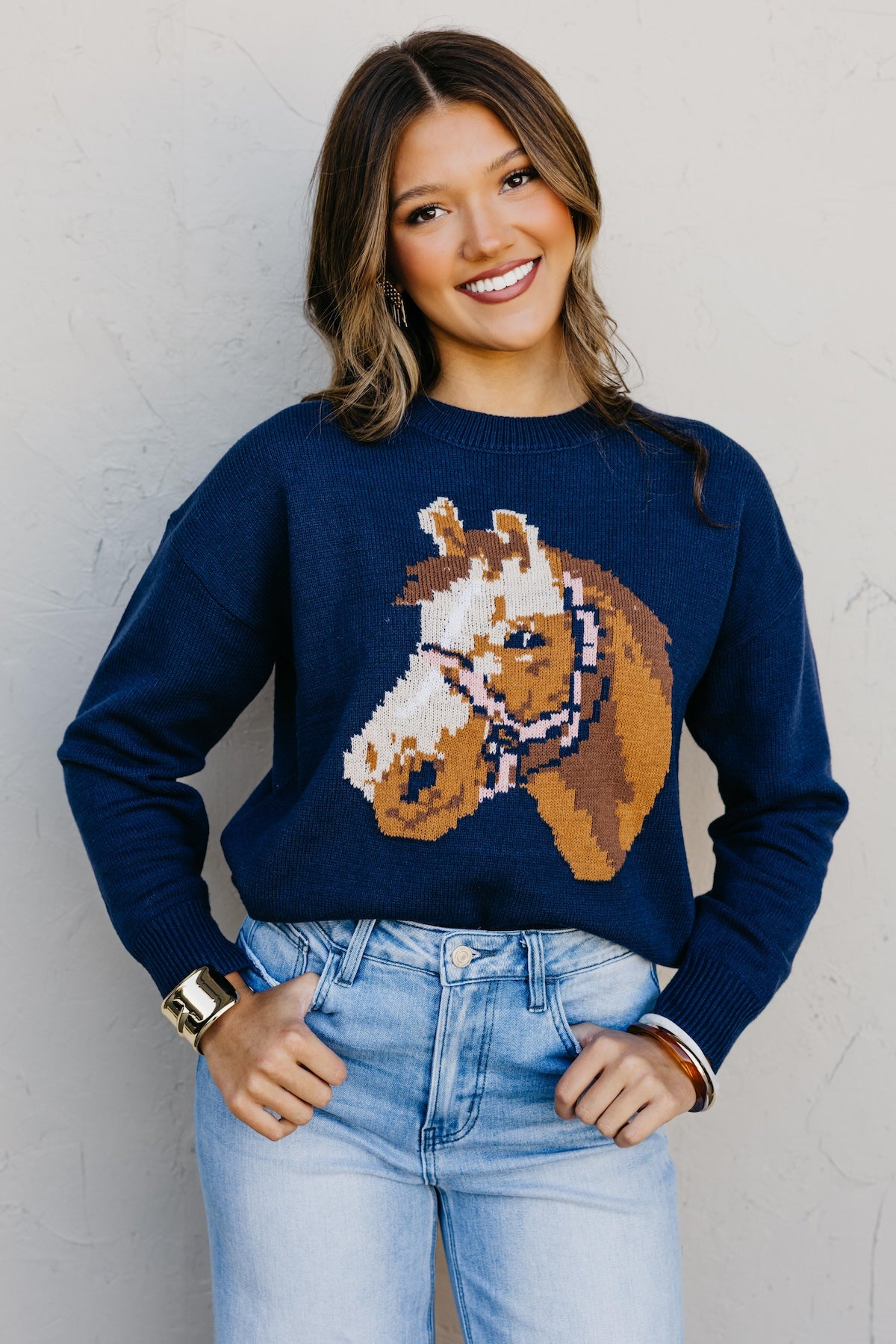The Siri Horse Pattern Sweater