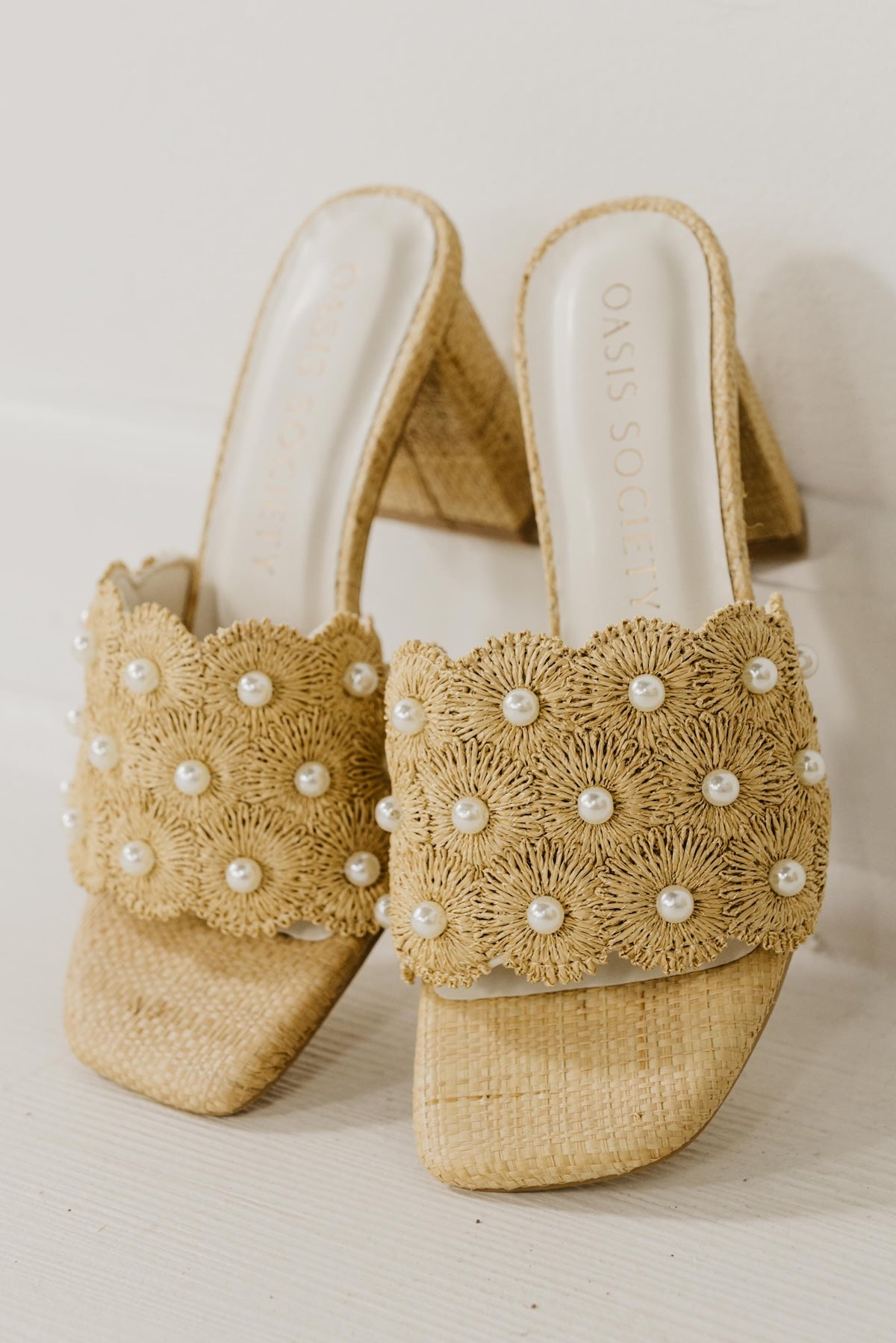 The Holland Pearl Raffia Heel