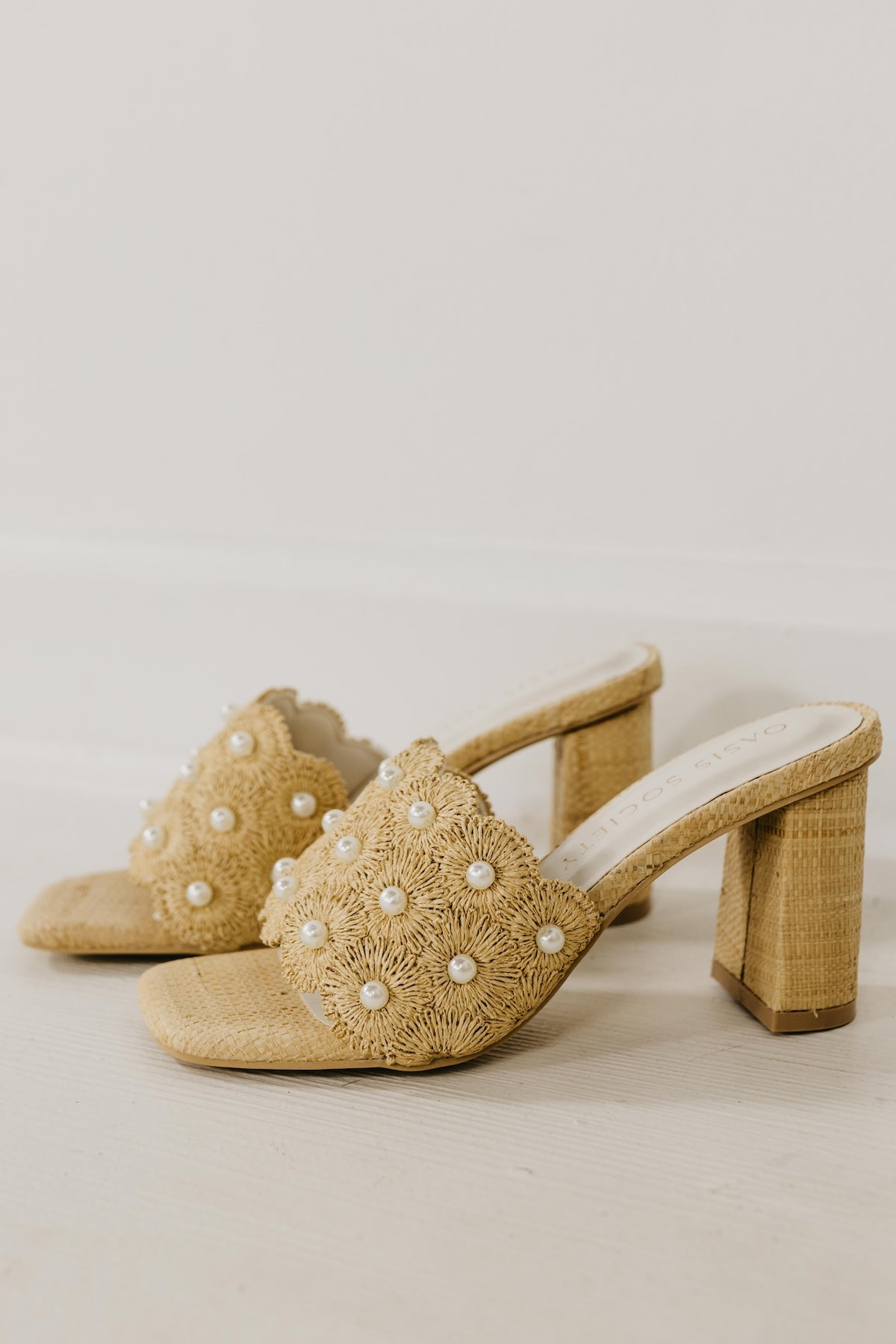 The Holland Pearl Raffia Heel