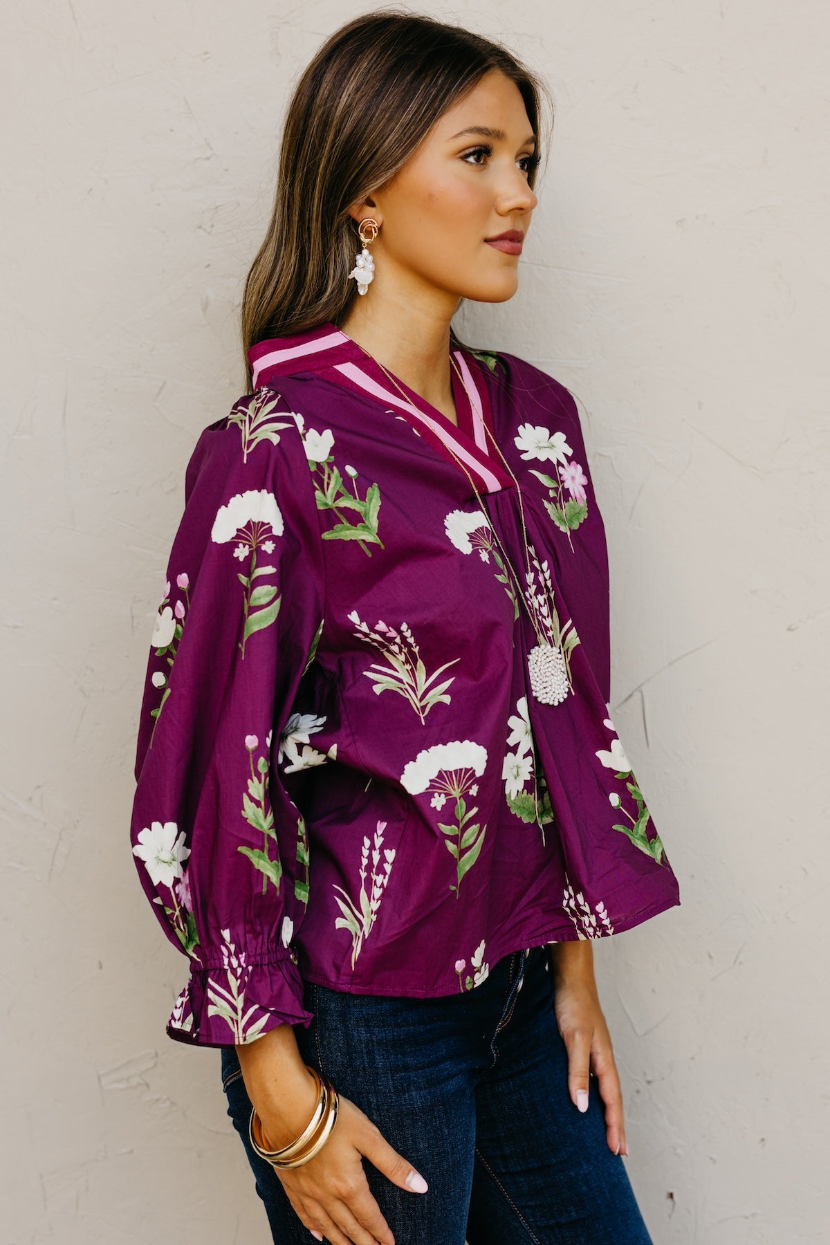 The Evelynn Woven Floral Top
