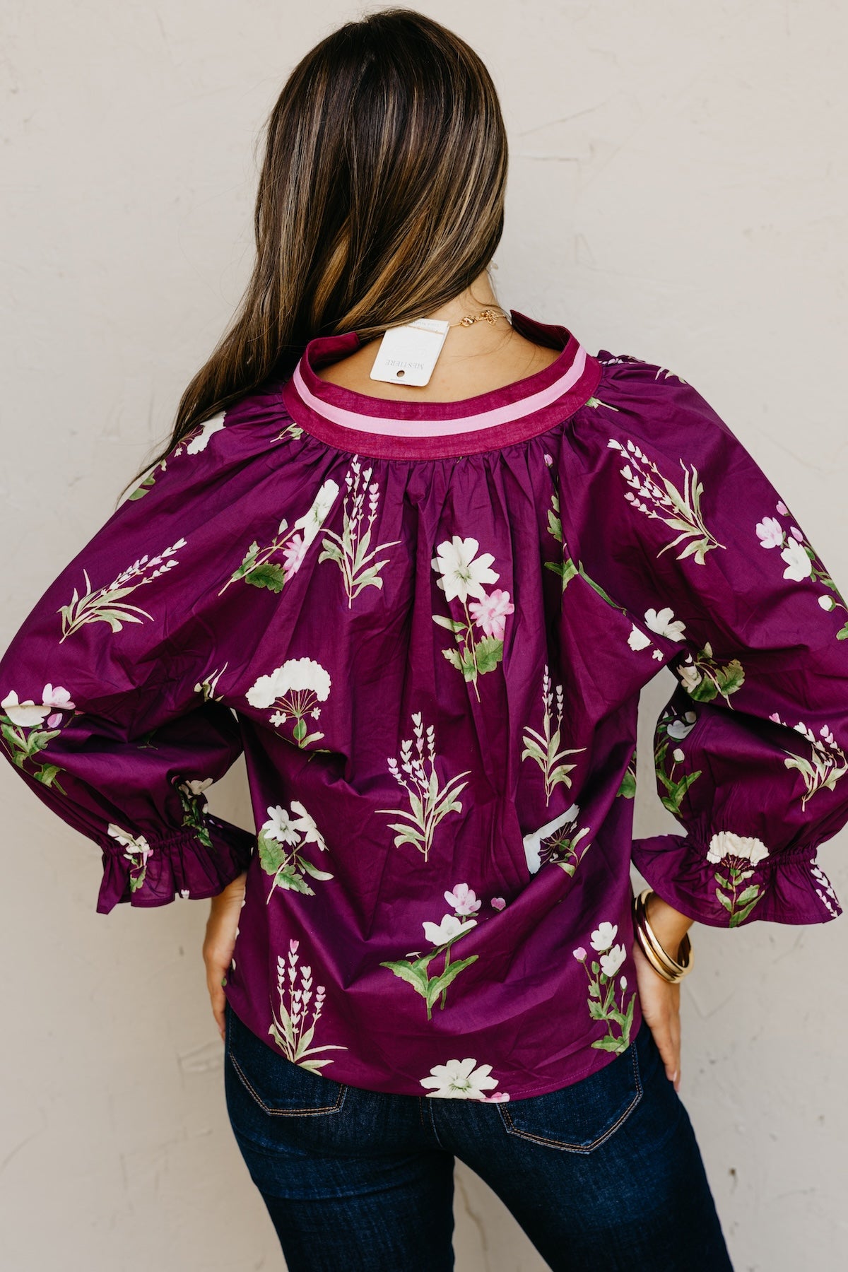 The Evelynn Woven Floral Top