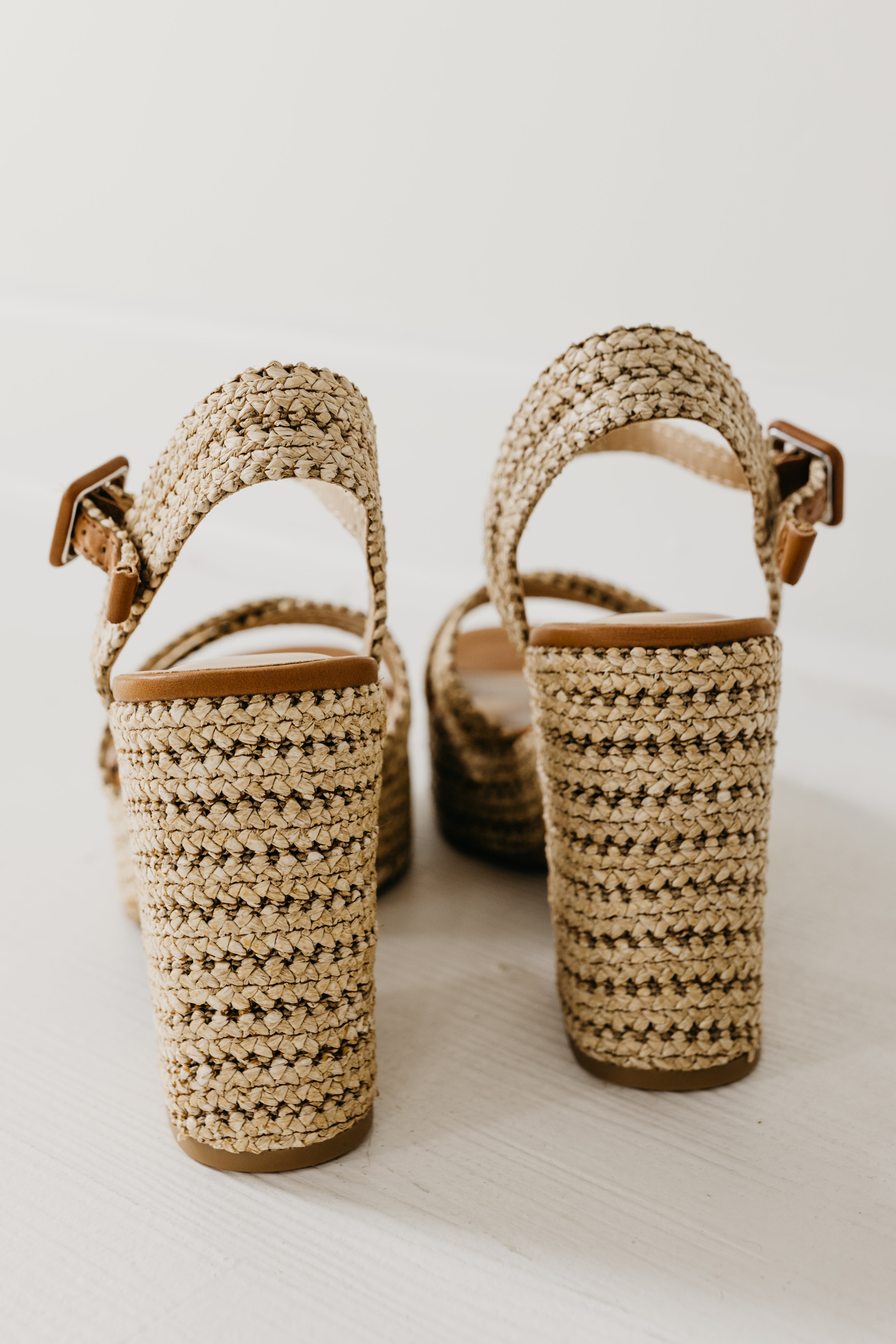 The Yara Raffia Chunk Heel