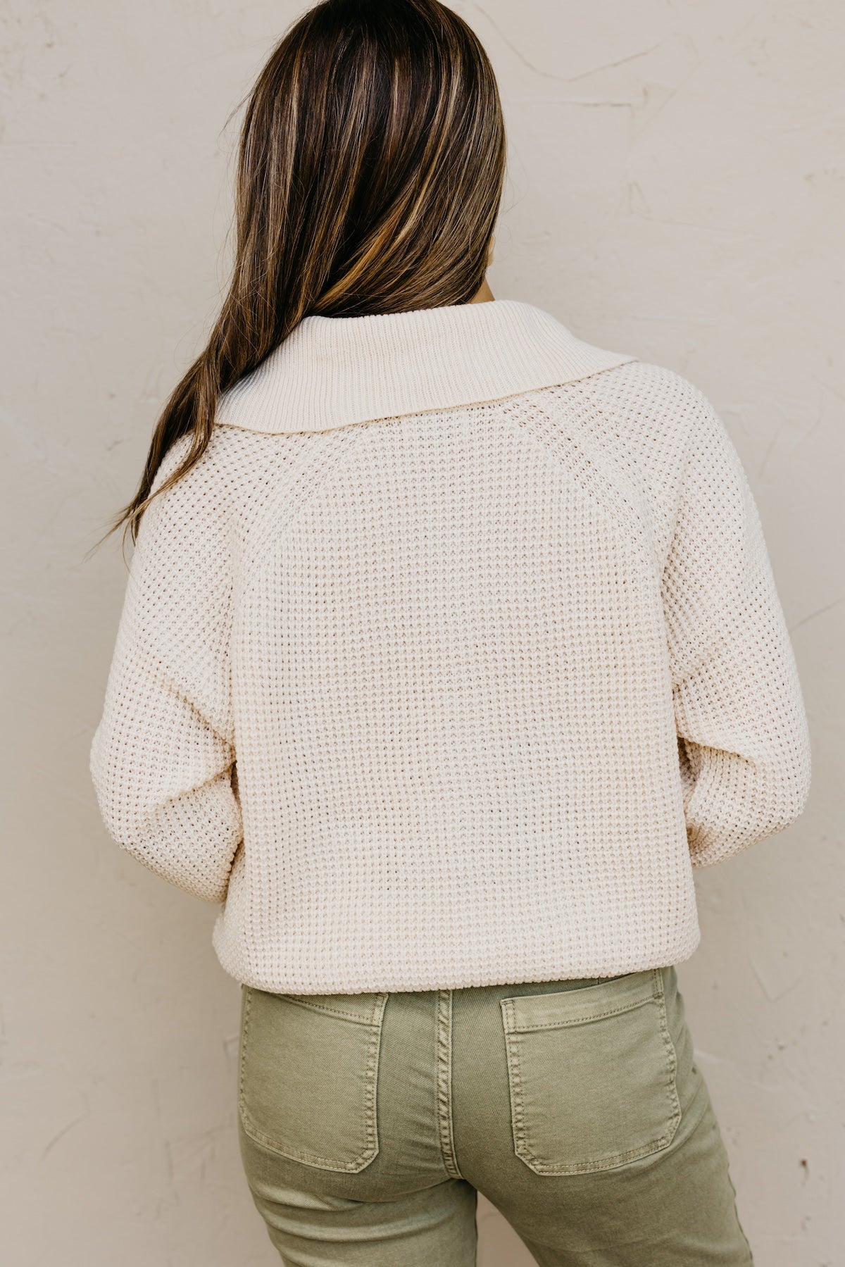 The Joana Waffle Sweater