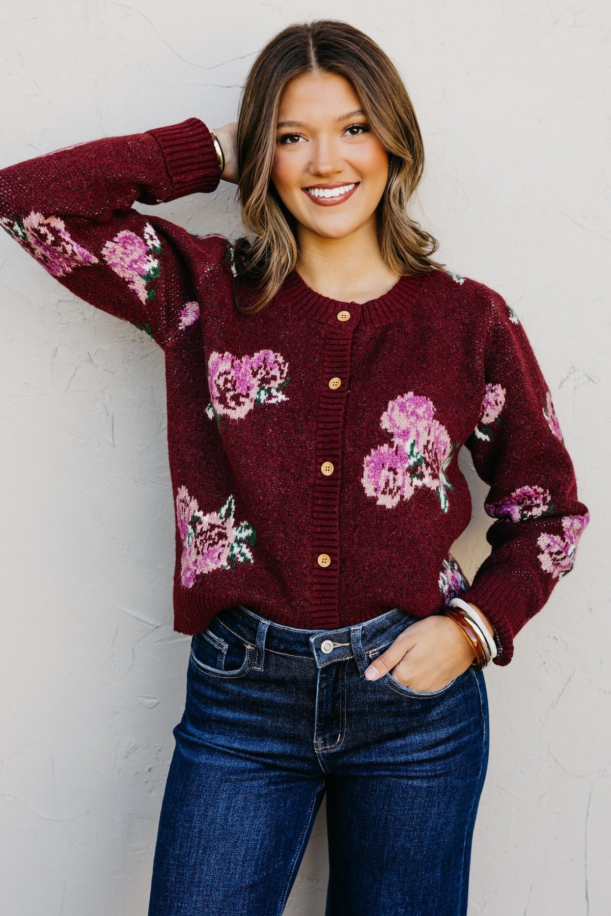 The Marlon Floral Cardigan Sweater