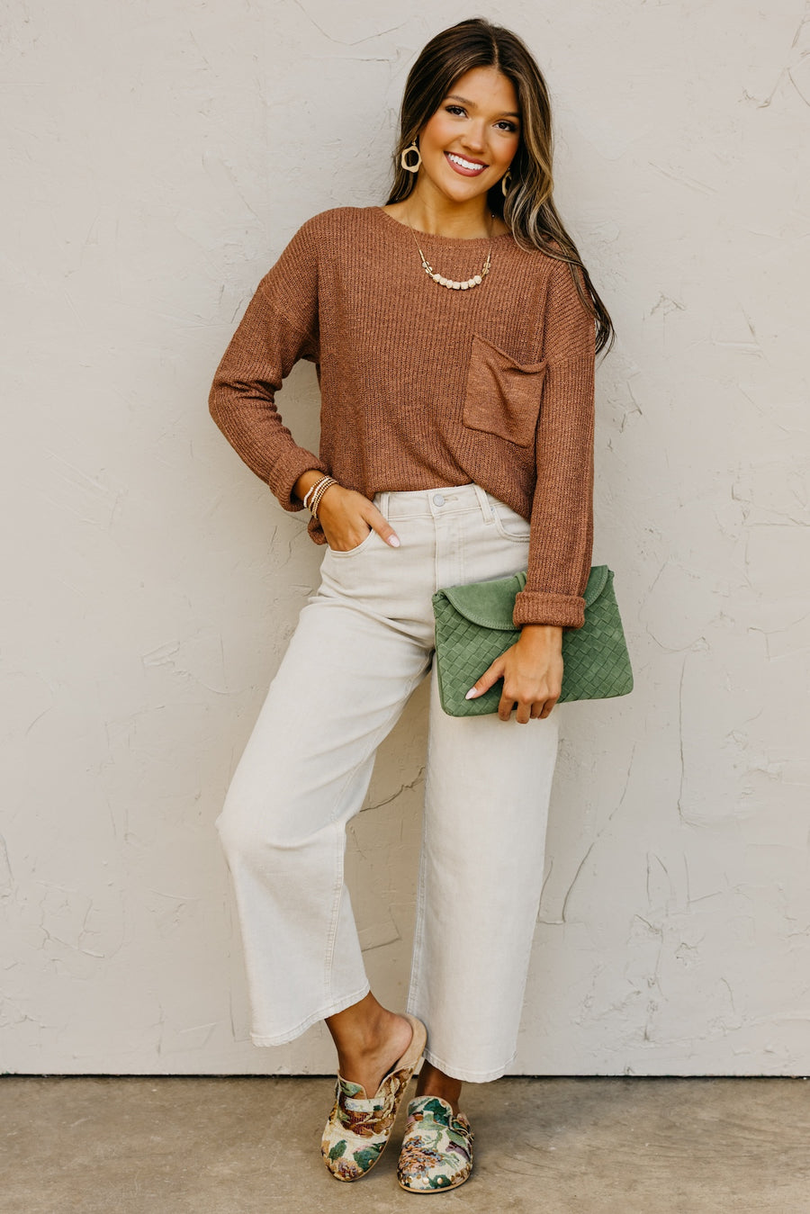 The Layton Slouchy Pocket Sweater
