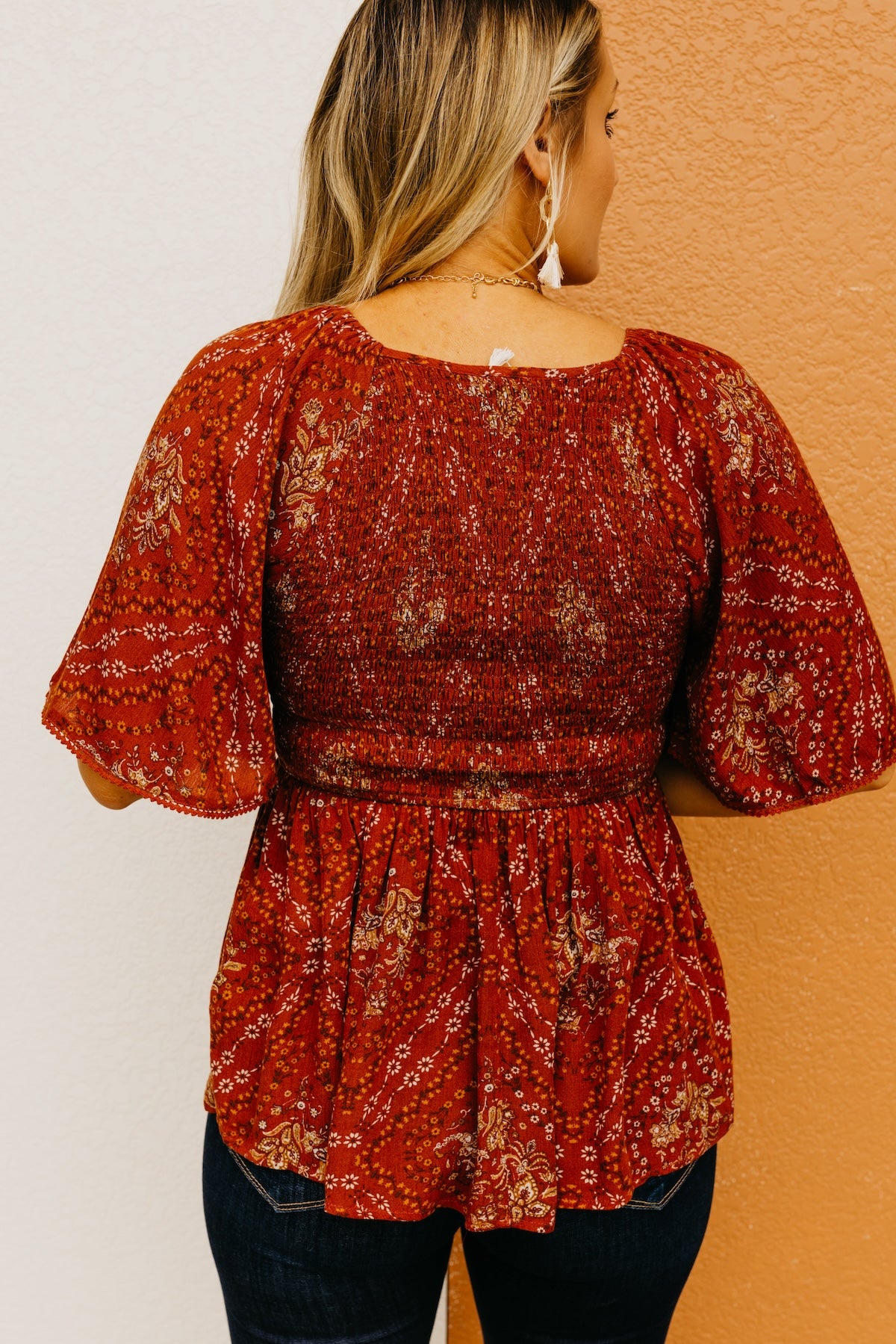 Peplum babydoll top on sale