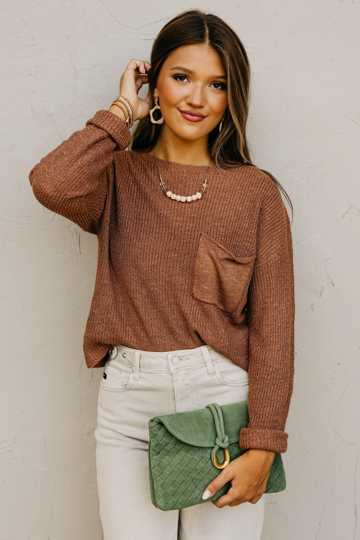 The Layton Slouchy Pocket Sweater