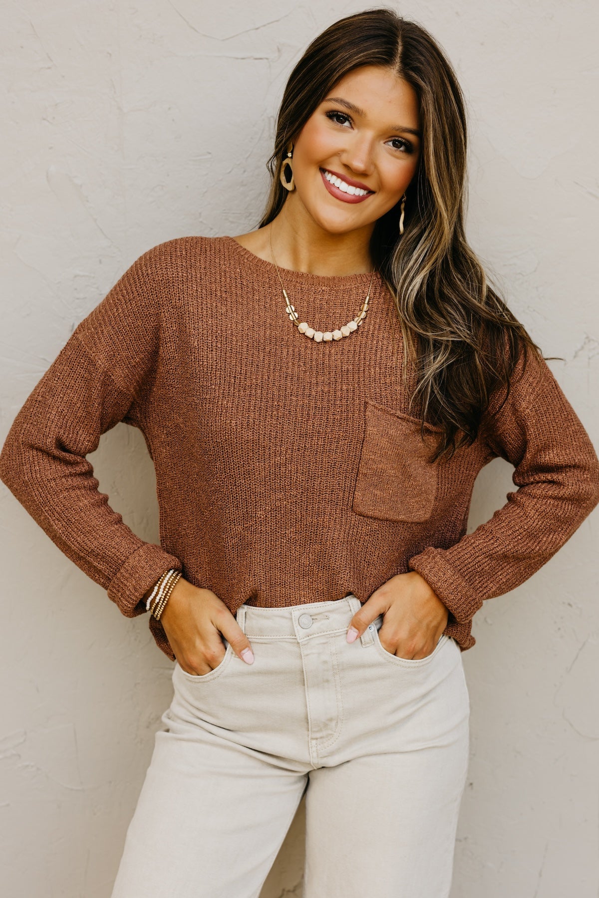 The Layton Slouchy Pocket Sweater