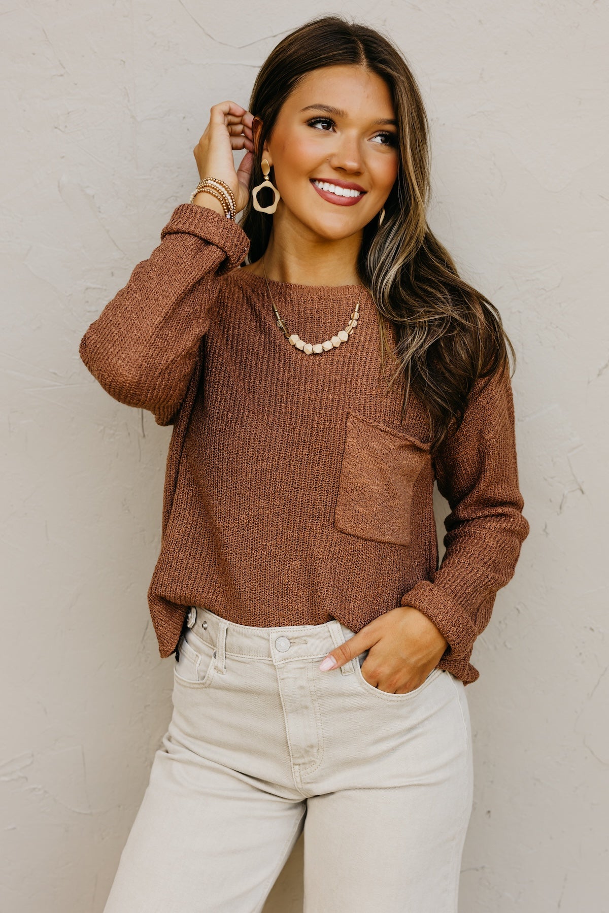 The Layton Slouchy Pocket Sweater