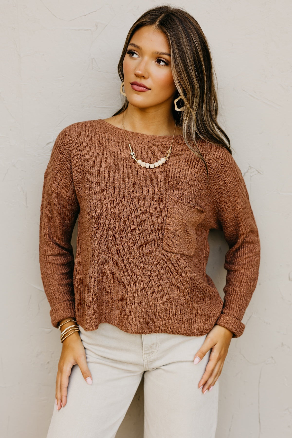 The Layton Slouchy Pocket Sweater