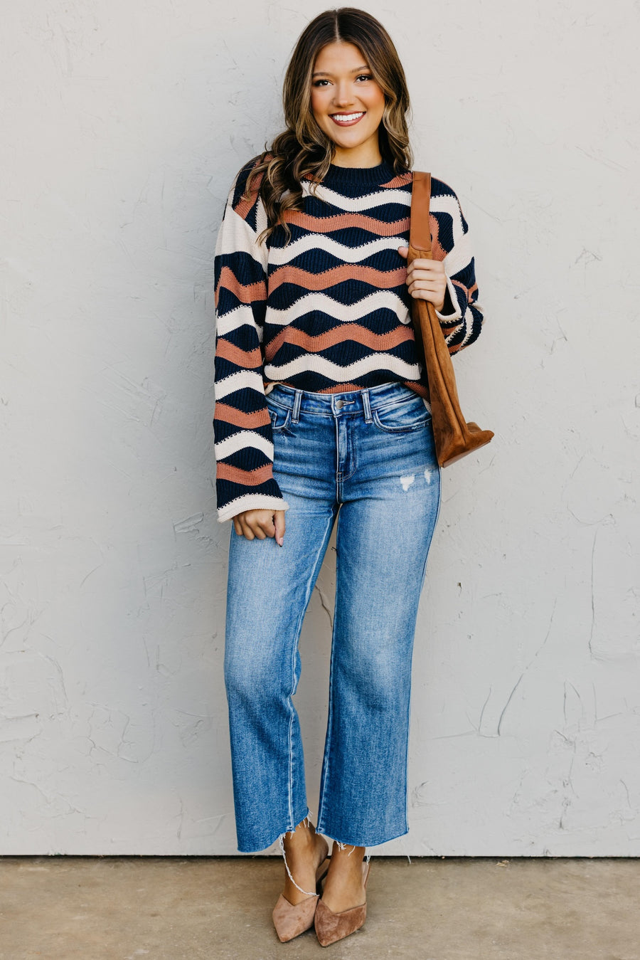 The Melany Wavy Sweater